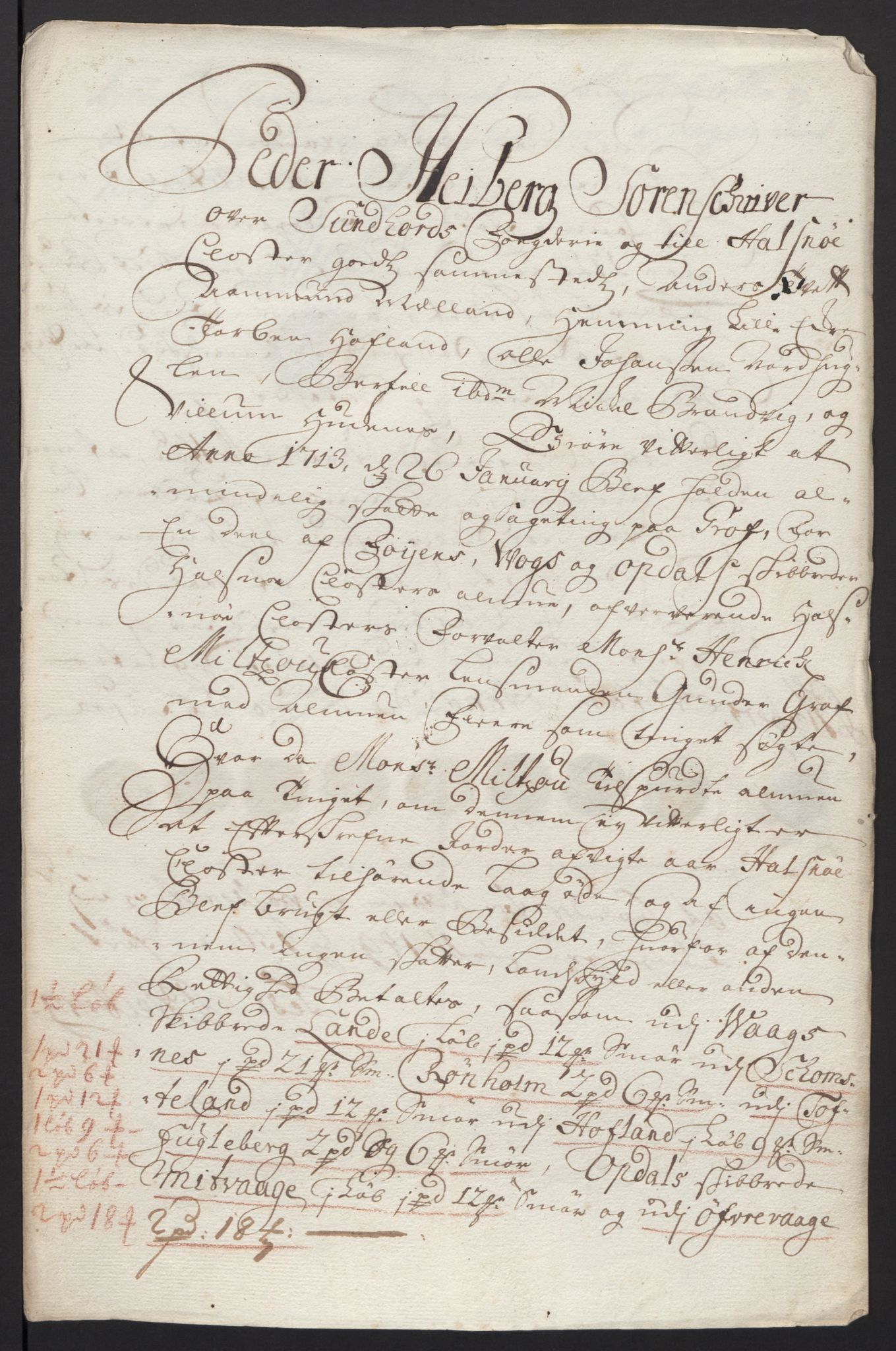 Rentekammeret inntil 1814, Reviderte regnskaper, Fogderegnskap, RA/EA-4092/R48/L2988: Fogderegnskap Sunnhordland og Hardanger, 1712, p. 377