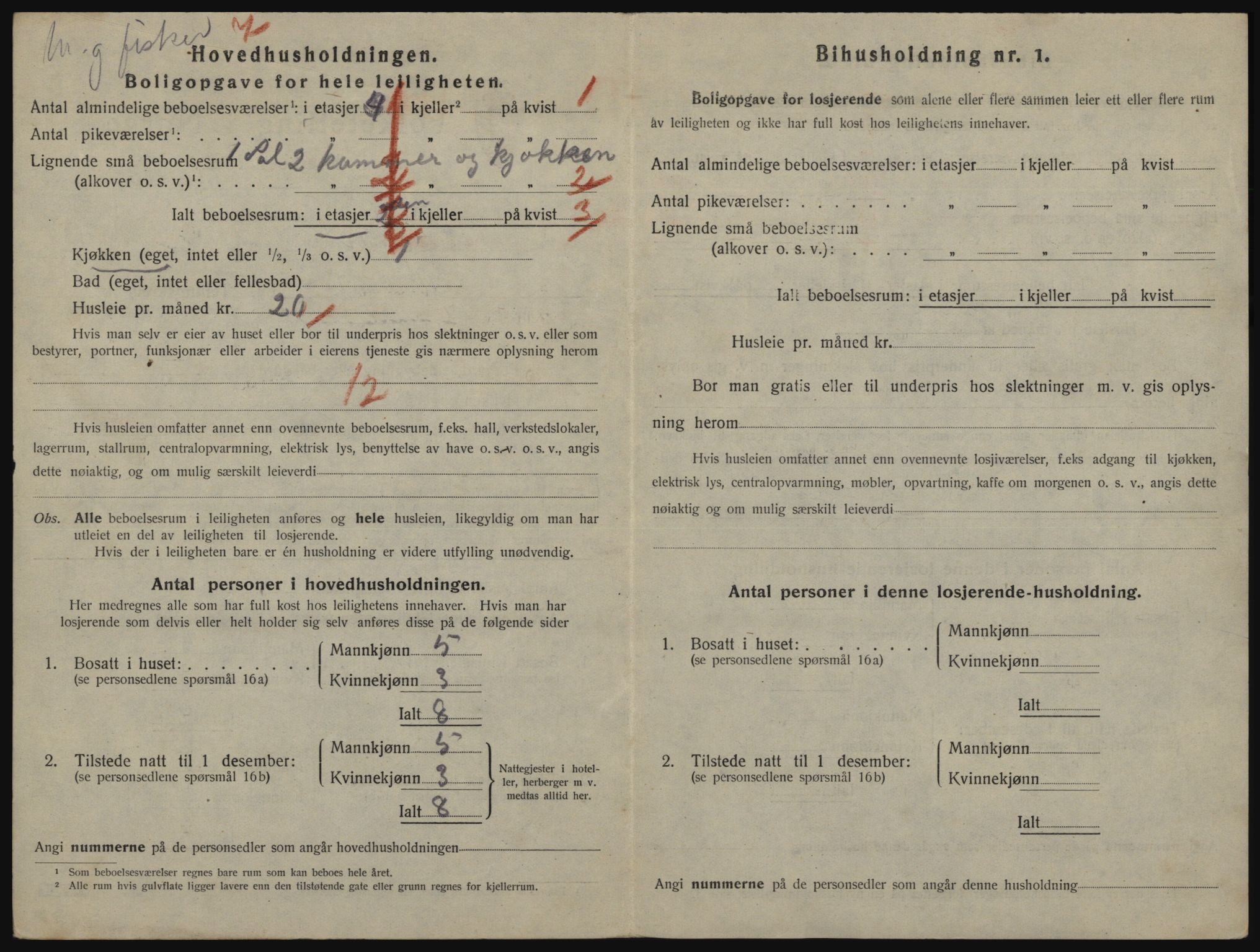 SATØ, 1920 census for Vardø, 1920, p. 1644