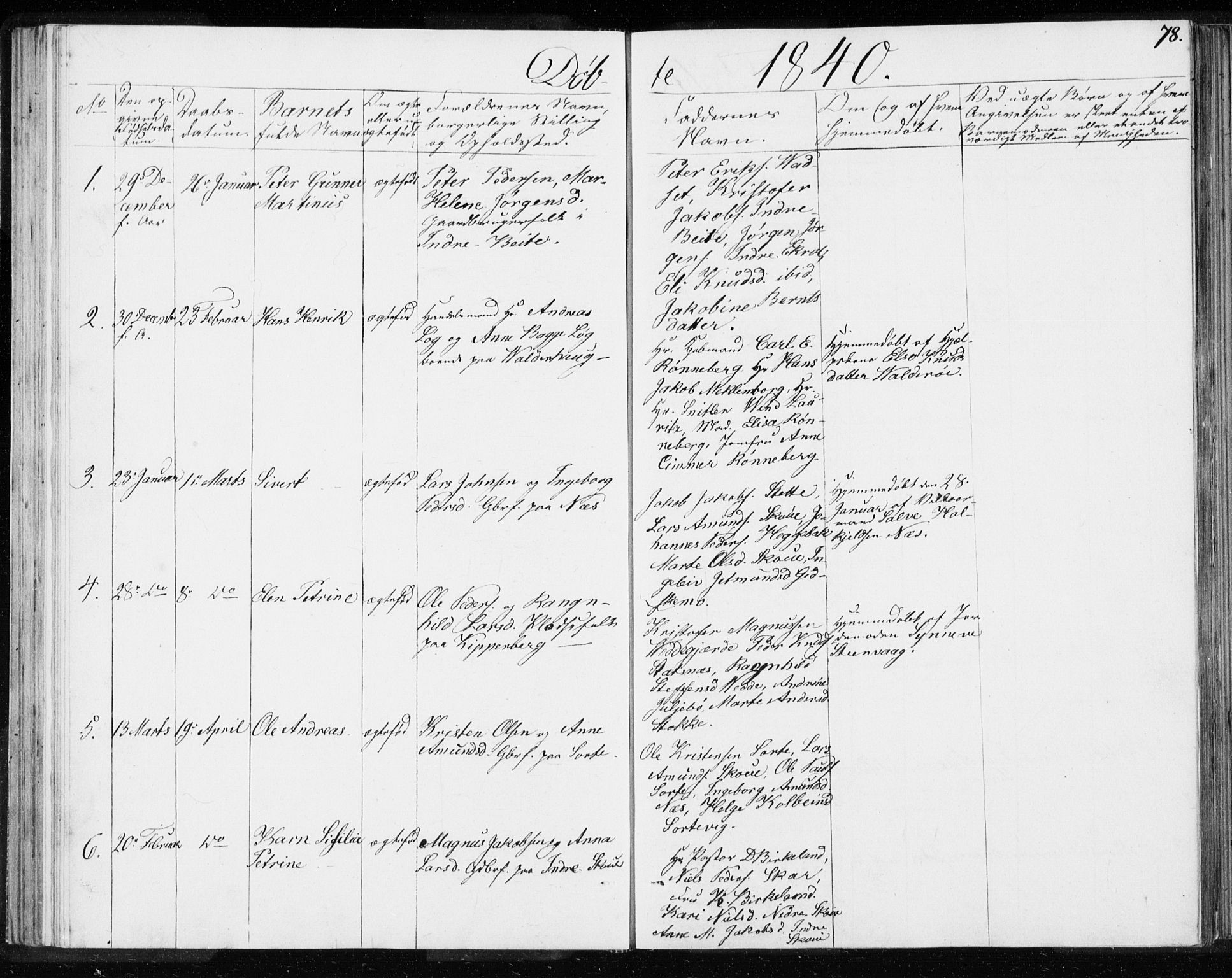 Ministerialprotokoller, klokkerbøker og fødselsregistre - Møre og Romsdal, SAT/A-1454/528/L0414: Curate's parish register no. 528B02, 1833-1844, p. 78
