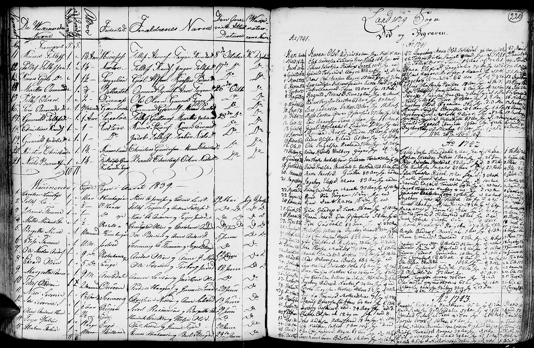 Hommedal sokneprestkontor, AV/SAK-1111-0023/F/Fa/Fab/L0002: Parish register (official) no. A 2 /1, 1741-1848, p. 220