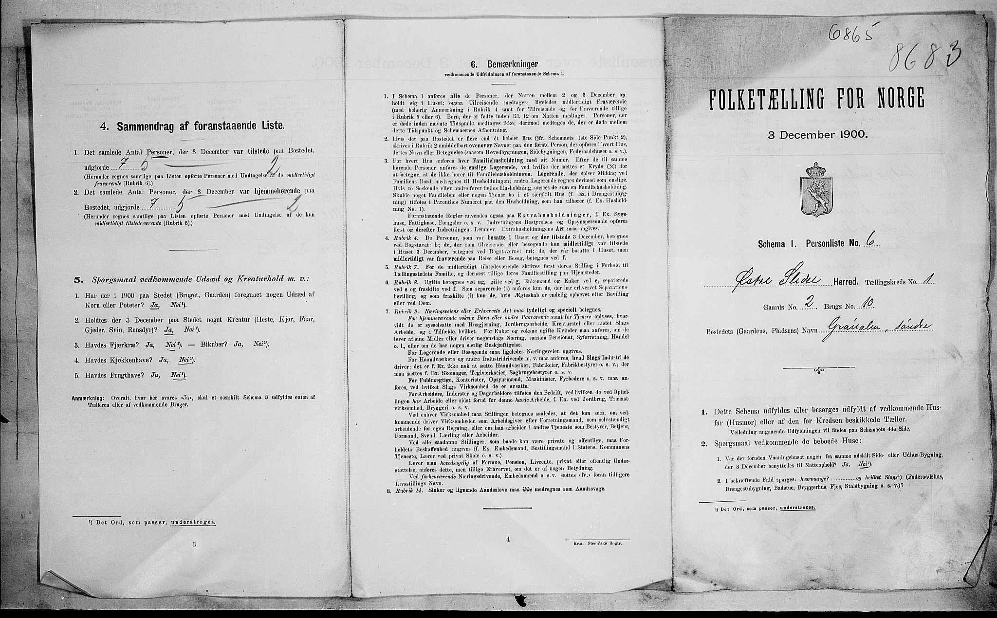 SAH, 1900 census for Øystre Slidre, 1900, p. 32