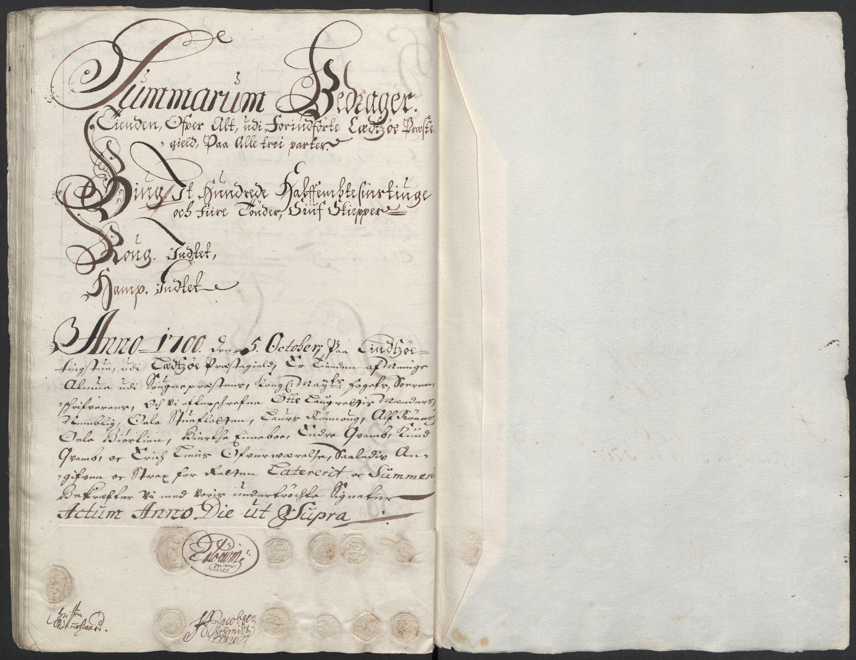 Rentekammeret inntil 1814, Reviderte regnskaper, Fogderegnskap, AV/RA-EA-4092/R17/L1173: Fogderegnskap Gudbrandsdal, 1700, p. 120