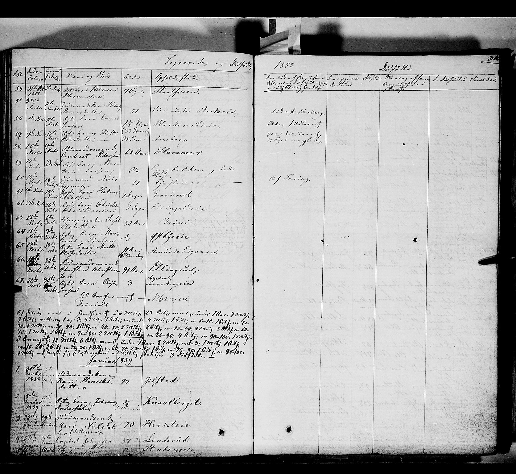 Romedal prestekontor, SAH/PREST-004/K/L0004: Parish register (official) no. 4, 1847-1861, p. 316