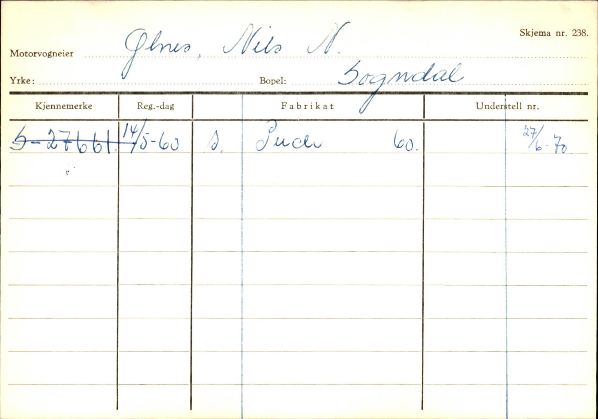 Statens vegvesen, Sogn og Fjordane vegkontor, AV/SAB-A-5301/4/F/L0125: Eigarregister Sogndal V-Å. Aurland A-Å. Fjaler A-N, 1945-1975, p. 252