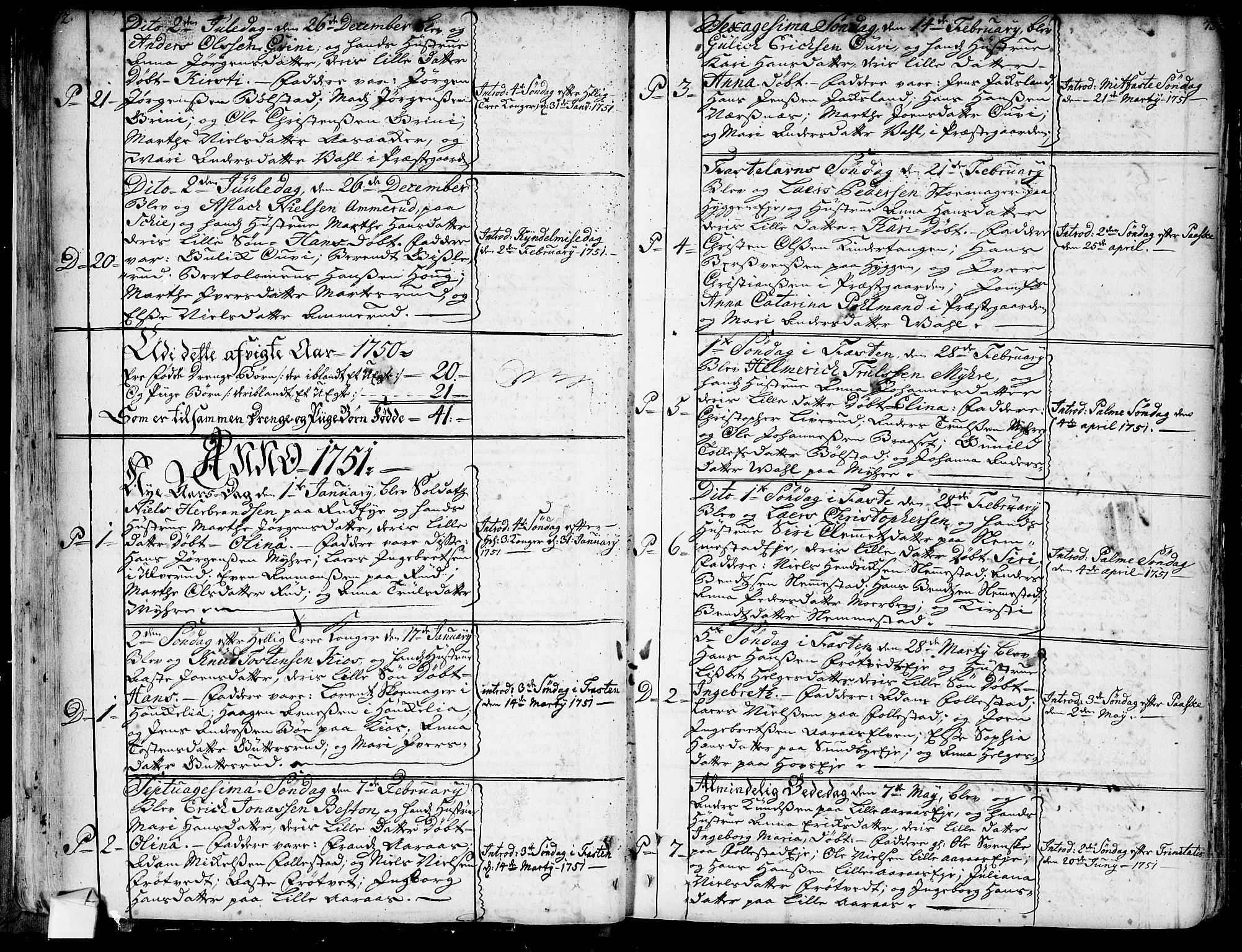 Røyken kirkebøker, SAKO/A-241/G/Ga/L0001: Parish register (copy) no. 1, 1740-1768, p. 72-73
