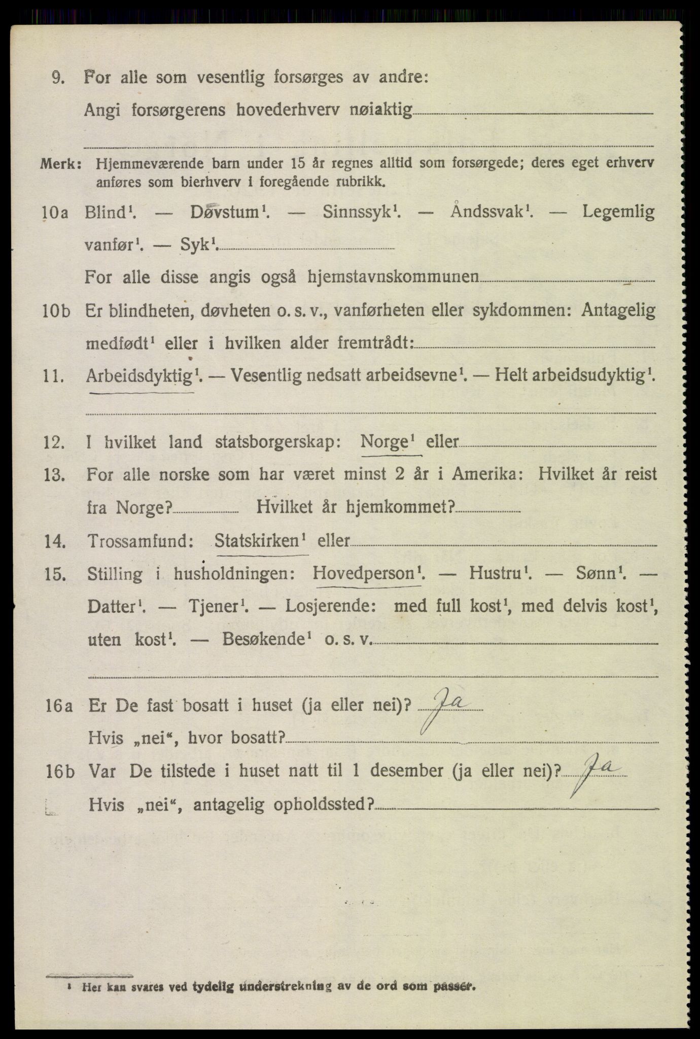 SAH, 1920 census for Trysil, 1920, p. 14646