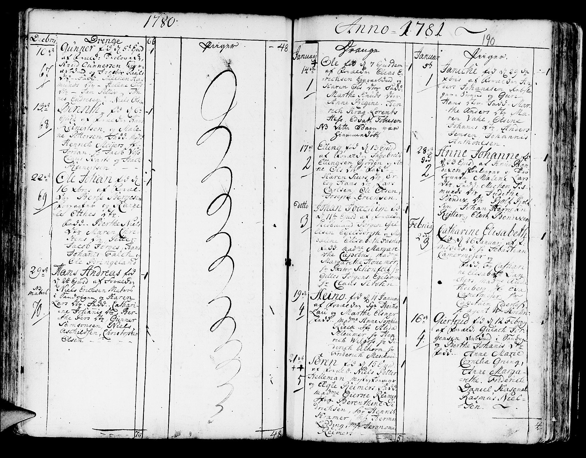 Korskirken sokneprestembete, SAB/A-76101/H/Haa/L0005: Parish register (official) no. A 5, 1751-1789, p. 190