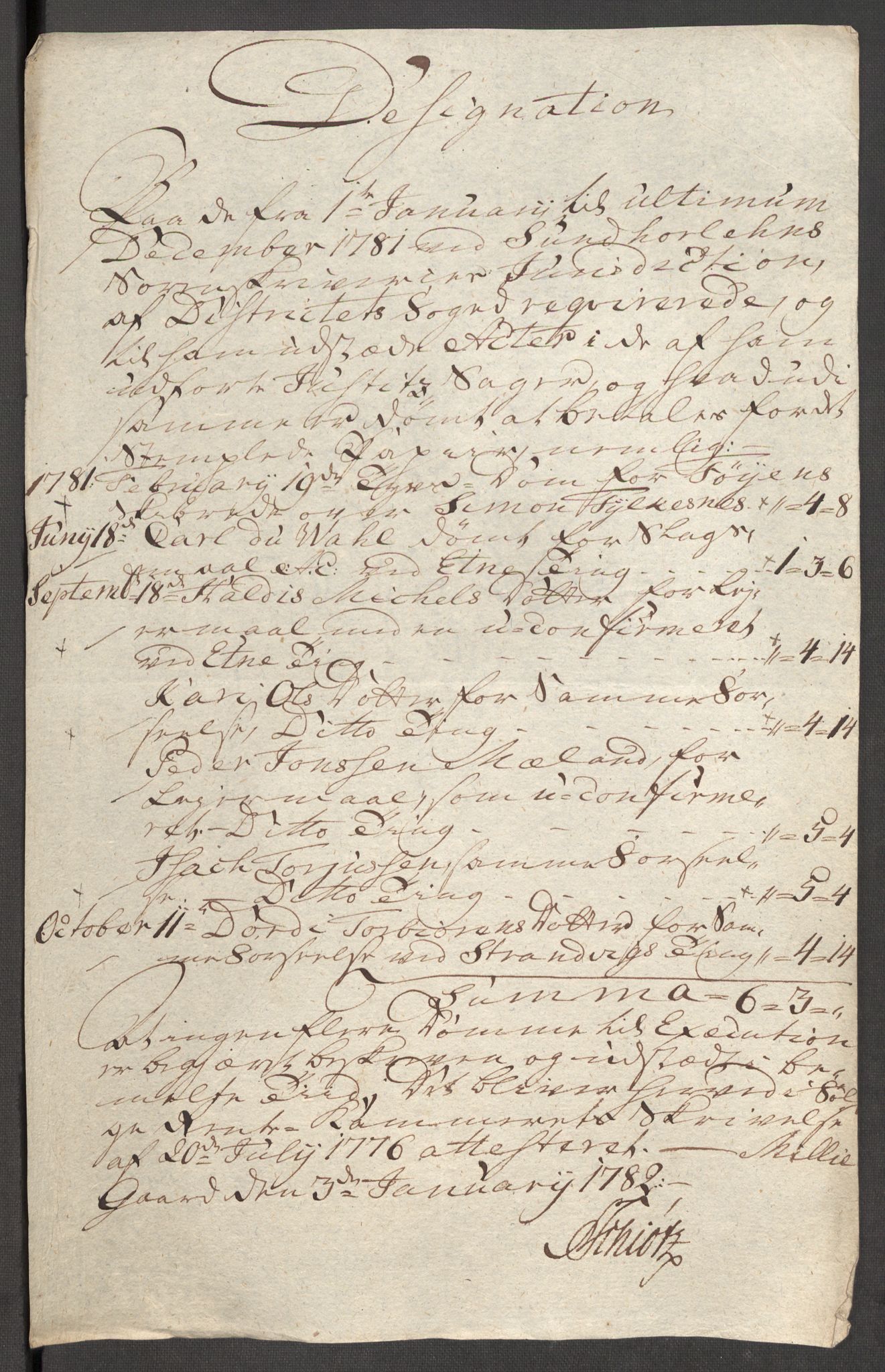Rentekammeret inntil 1814, Reviderte regnskaper, Fogderegnskap, RA/EA-4092/R48/L3097: Fogderegnskap Sunnhordland og Hardanger, 1781, p. 207