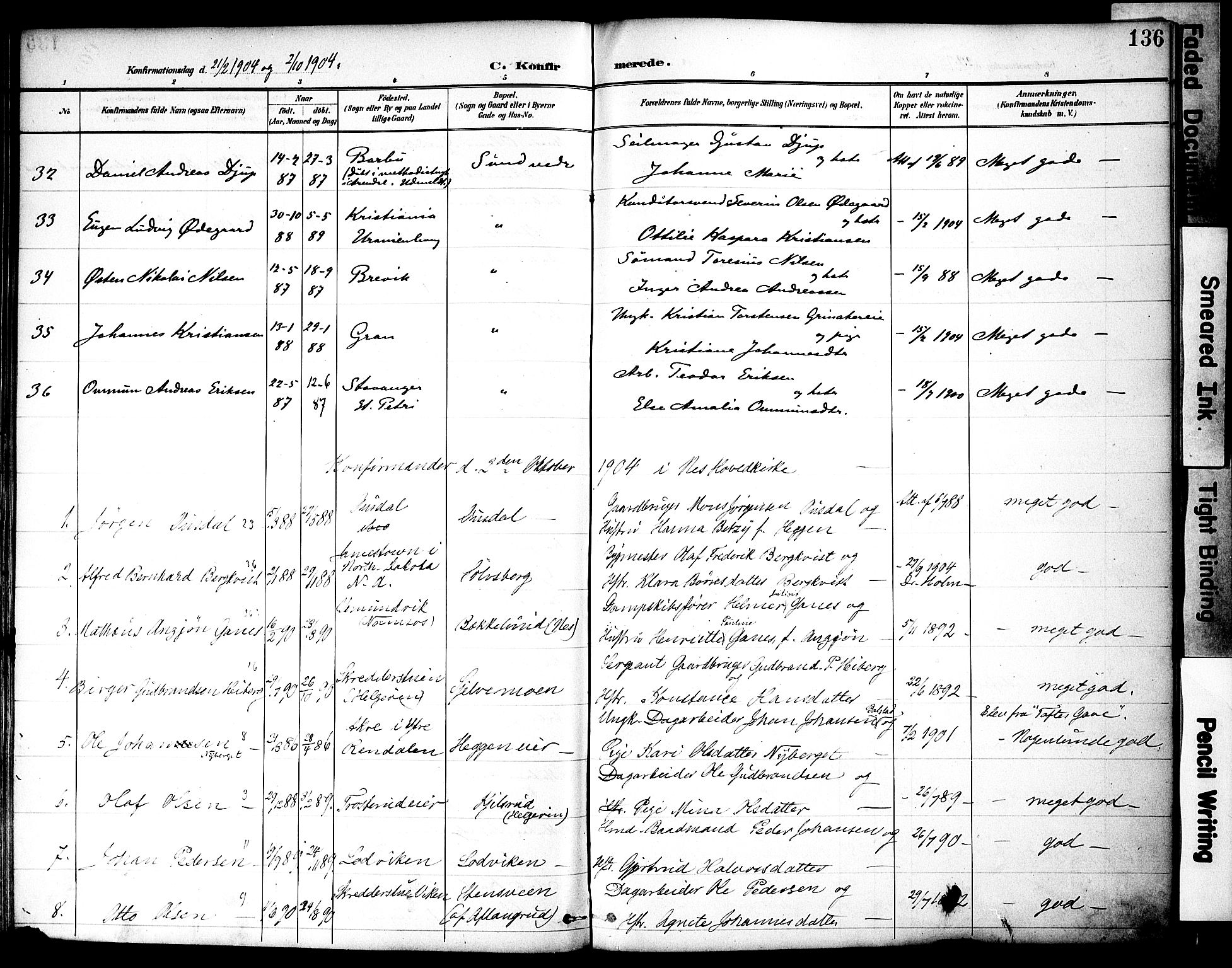 Nes prestekontor, Hedmark, AV/SAH-PREST-020/K/Ka/L0010: Parish register (official) no. 10, 1887-1905, p. 136