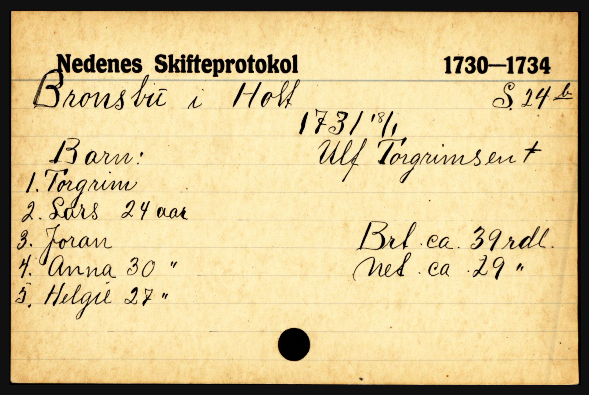 Nedenes sorenskriveri før 1824, AV/SAK-1221-0007/H, p. 4115