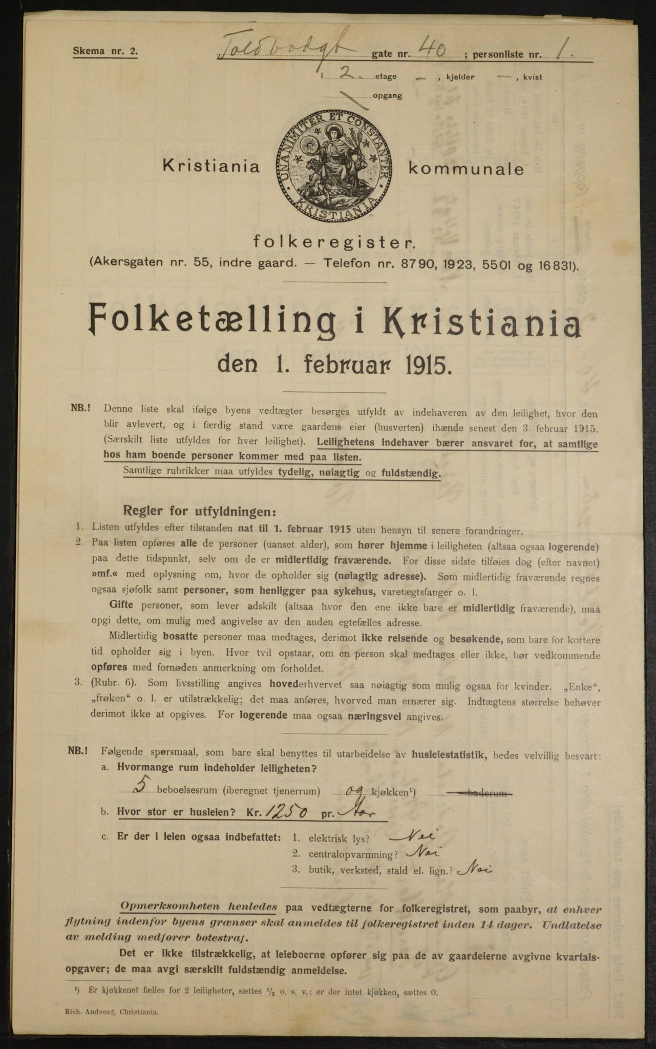 OBA, Municipal Census 1915 for Kristiania, 1915, p. 113772