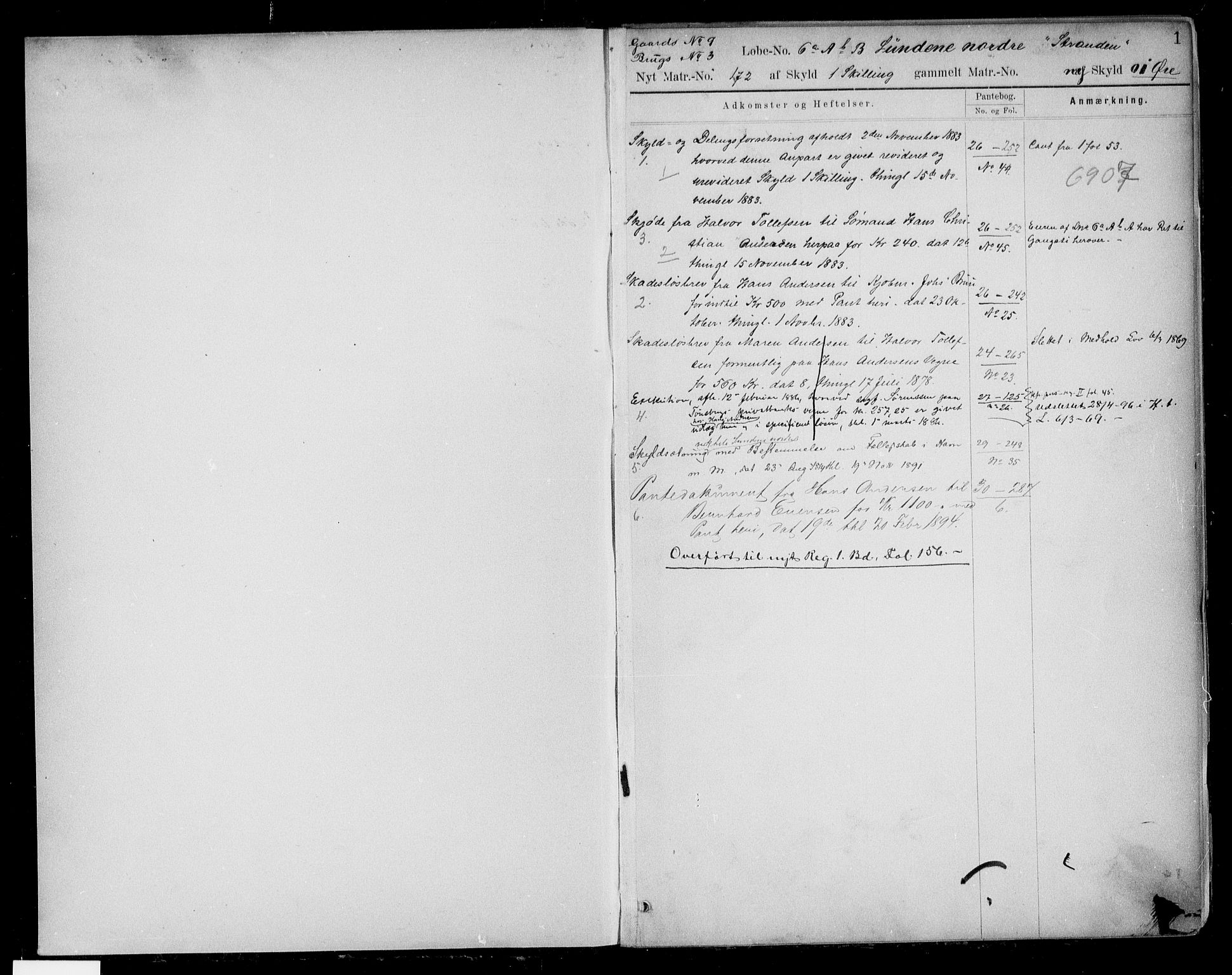 Søndre Jarlsberg sorenskriveri, SAKO/A-129/G/Gb/Gbc/L0020: Mortgage register no. III 20, 1850, p. 1