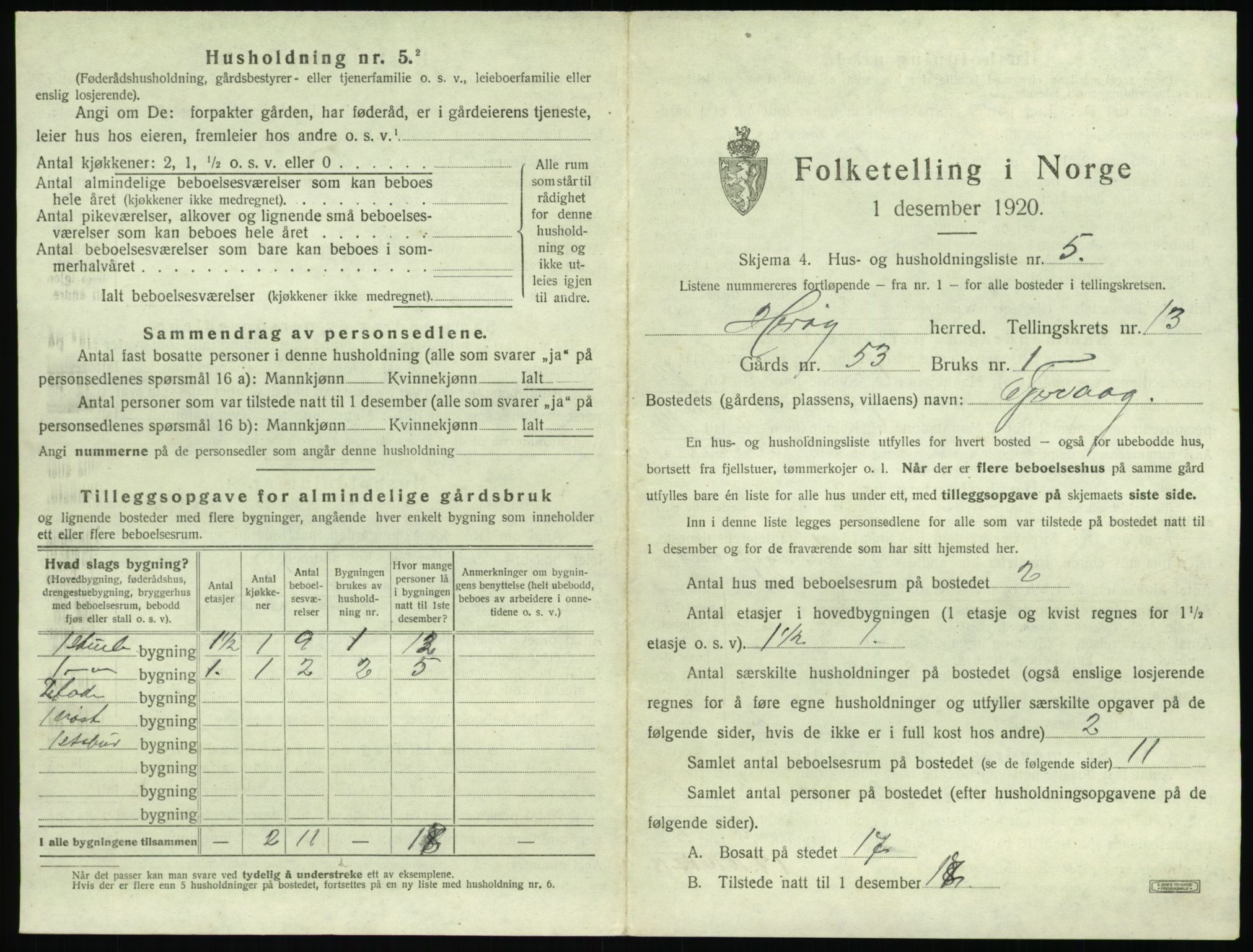 SAT, 1920 census for Herøy (MR), 1920, p. 1025