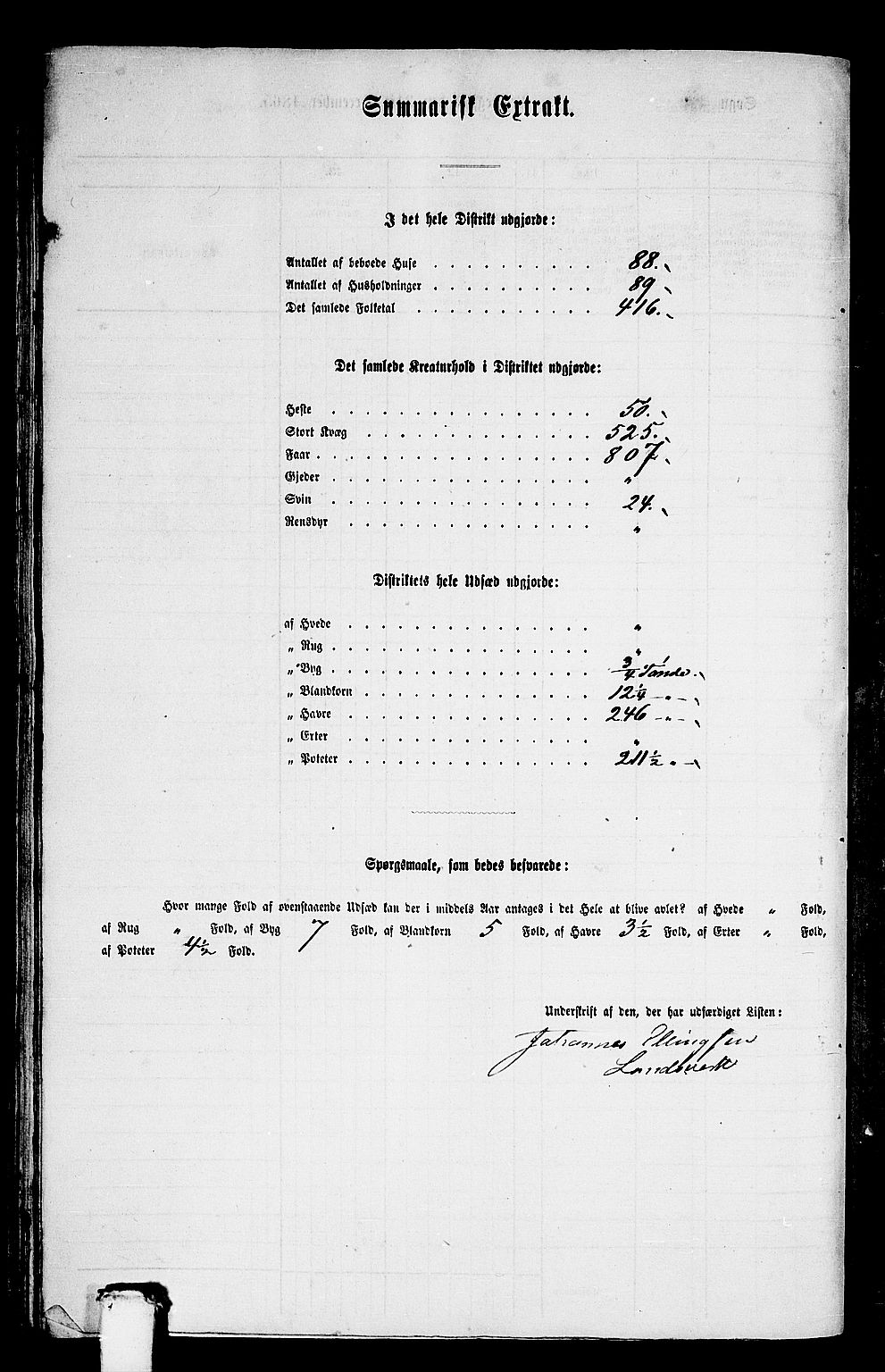 RA, 1865 census for Vanylven, 1865, p. 99