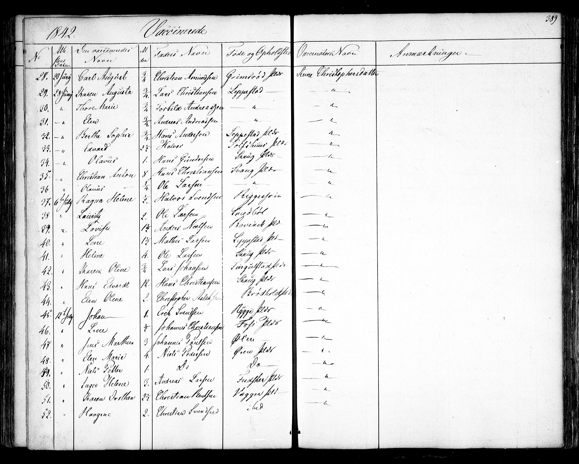 Hobøl prestekontor Kirkebøker, SAO/A-2002/F/Fa/L0003: Parish register (official) no. I 3, 1842-1864, p. 389