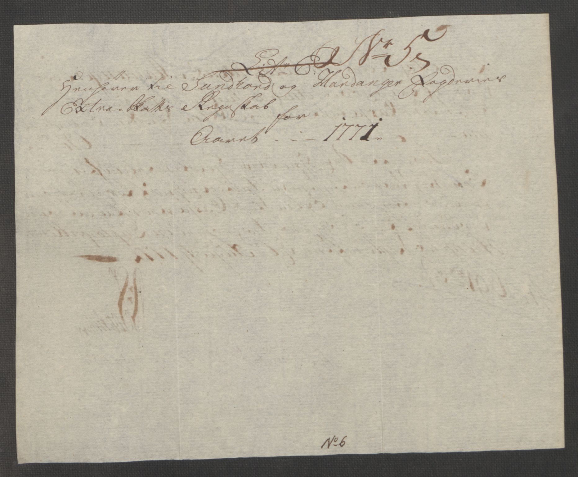 Rentekammeret inntil 1814, Reviderte regnskaper, Fogderegnskap, RA/EA-4092/R48/L3136: Ekstraskatten Sunnhordland og Hardanger, 1762-1772, p. 258