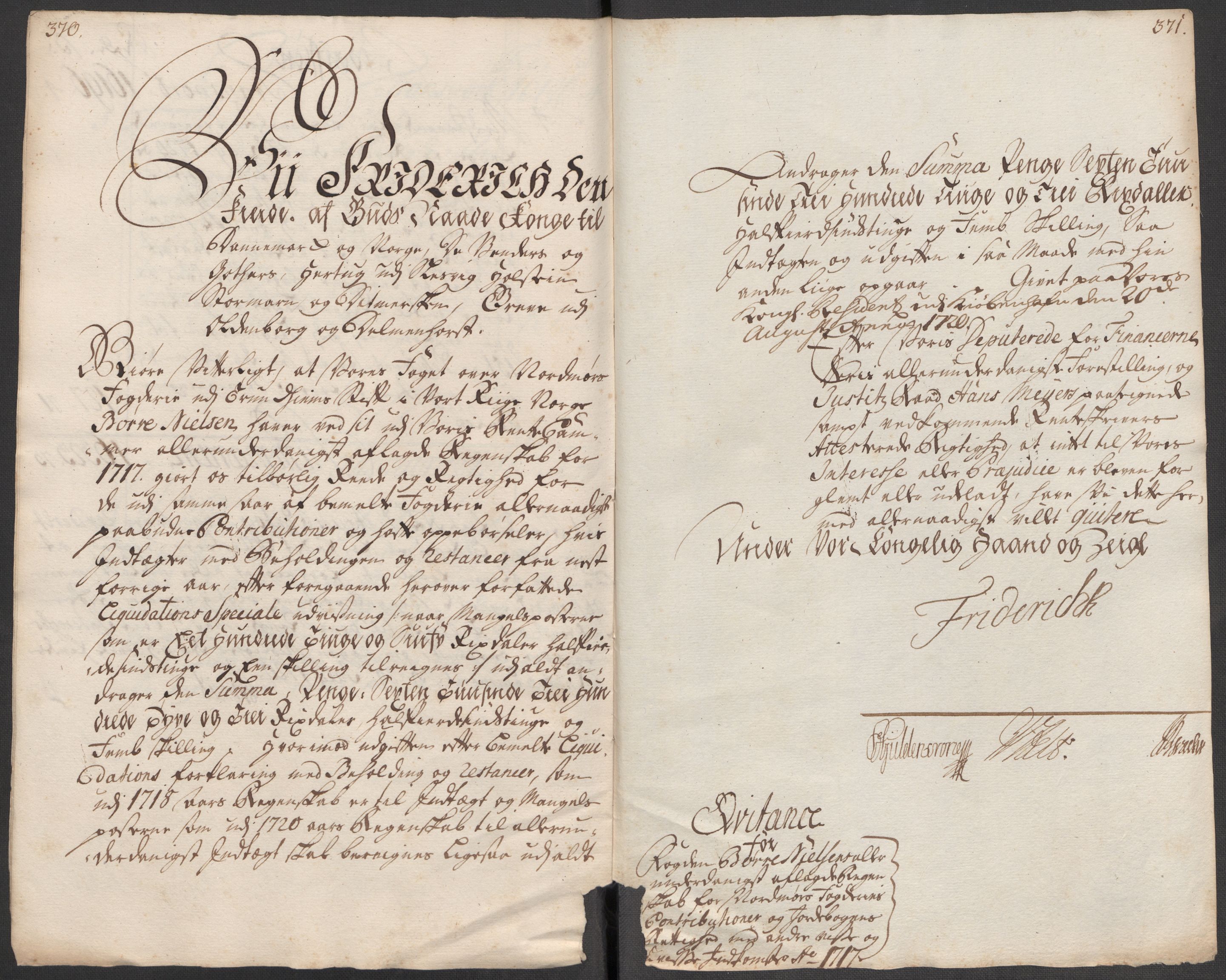 Rentekammeret inntil 1814, Reviderte regnskaper, Fogderegnskap, RA/EA-4092/R56/L3750: Fogderegnskap Nordmøre, 1717, p. 19