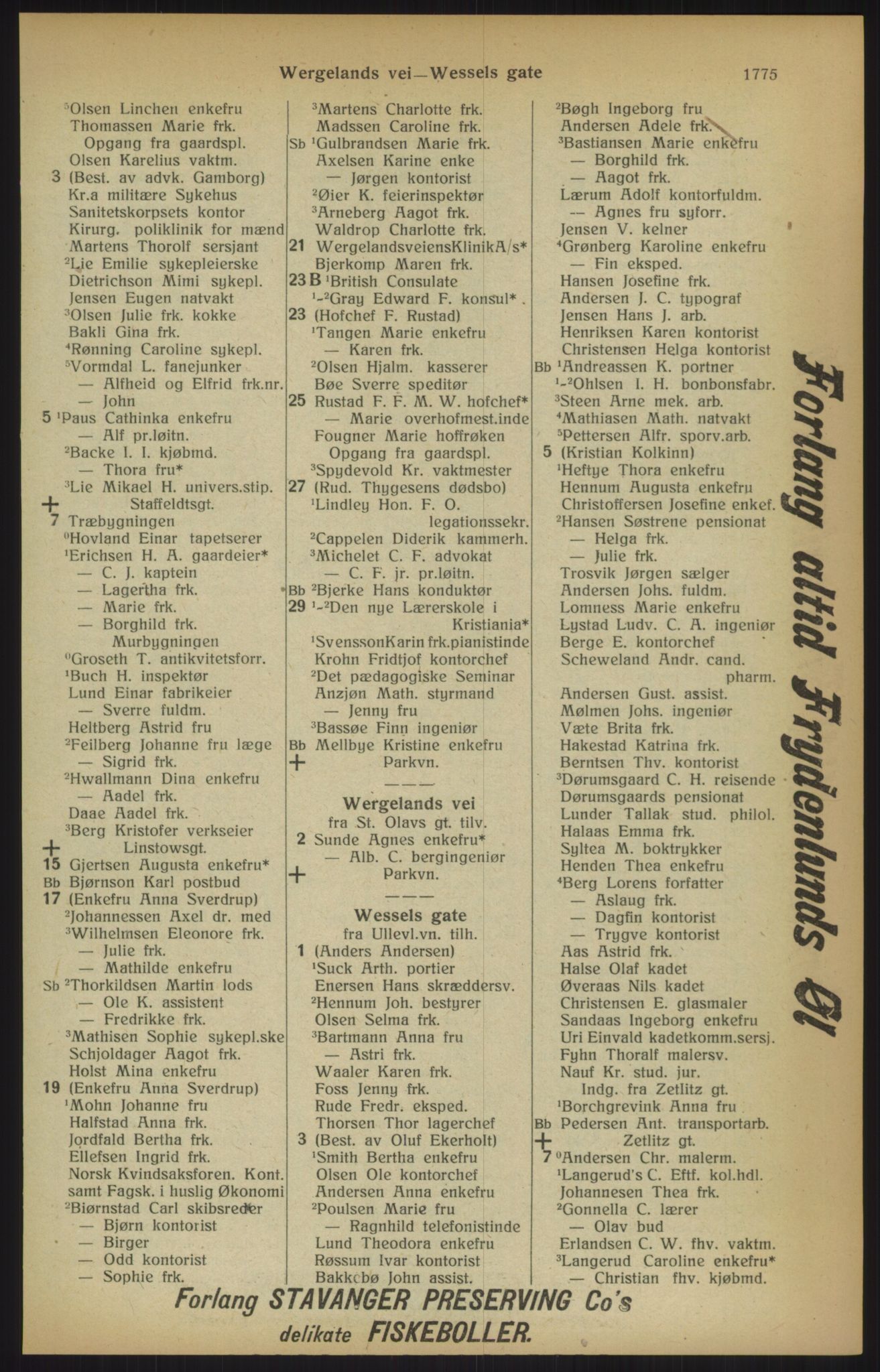 Kristiania/Oslo adressebok, PUBL/-, 1915, p. 1775