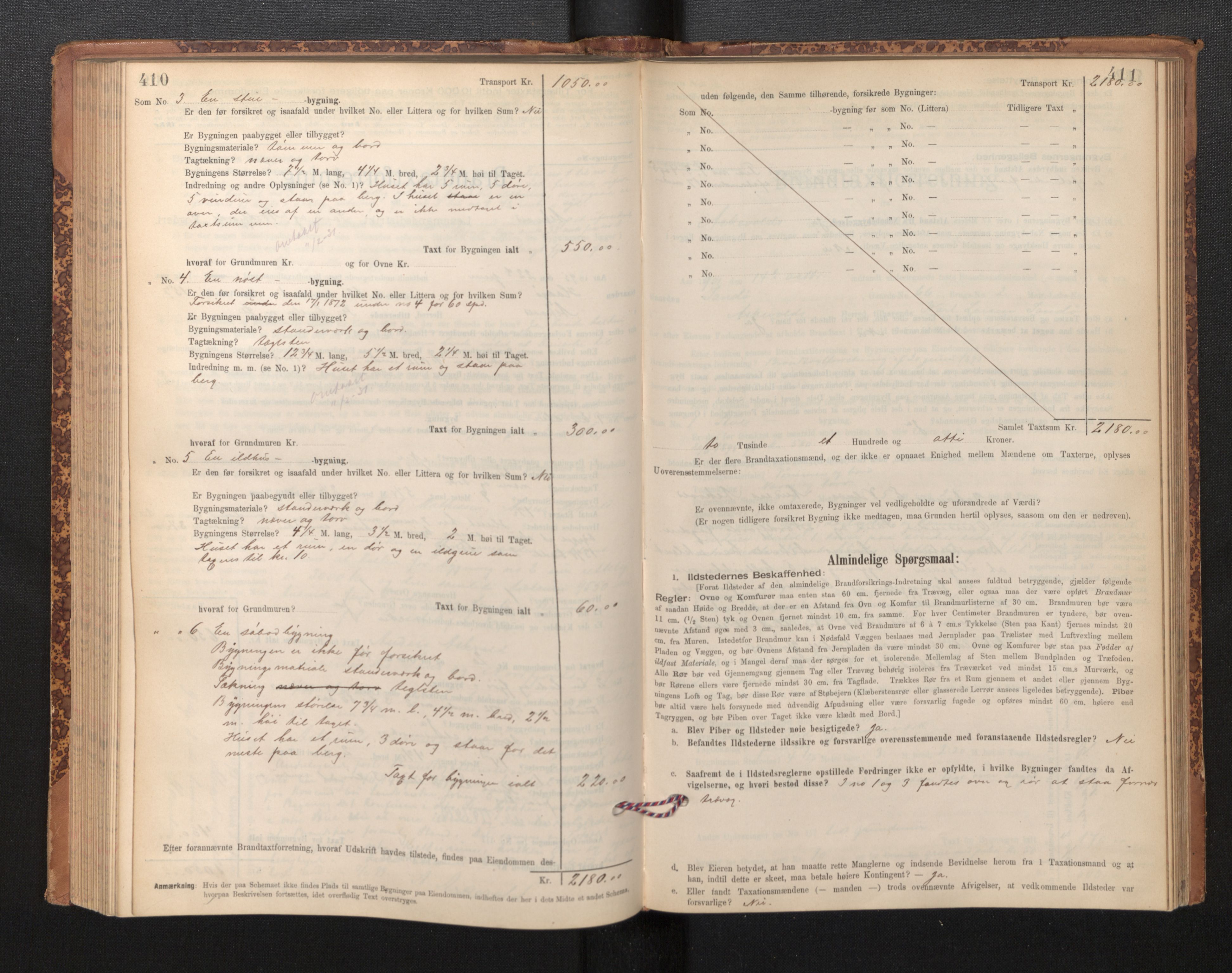 Lensmannen i Askvoll, SAB/A-26301/0012/L0004: Branntakstprotokoll, skjematakst og liste over branntakstmenn, 1895-1932, p. 410-411