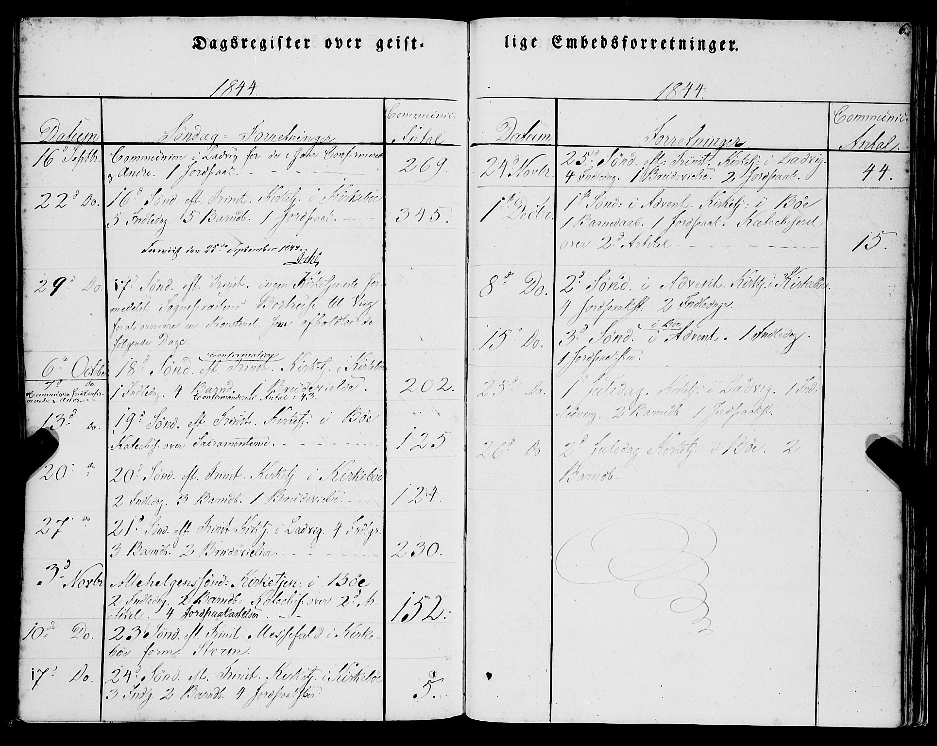 Lavik sokneprestembete, AV/SAB-A-80901: Parish register (official) no. A 3, 1843-1863, p. 6