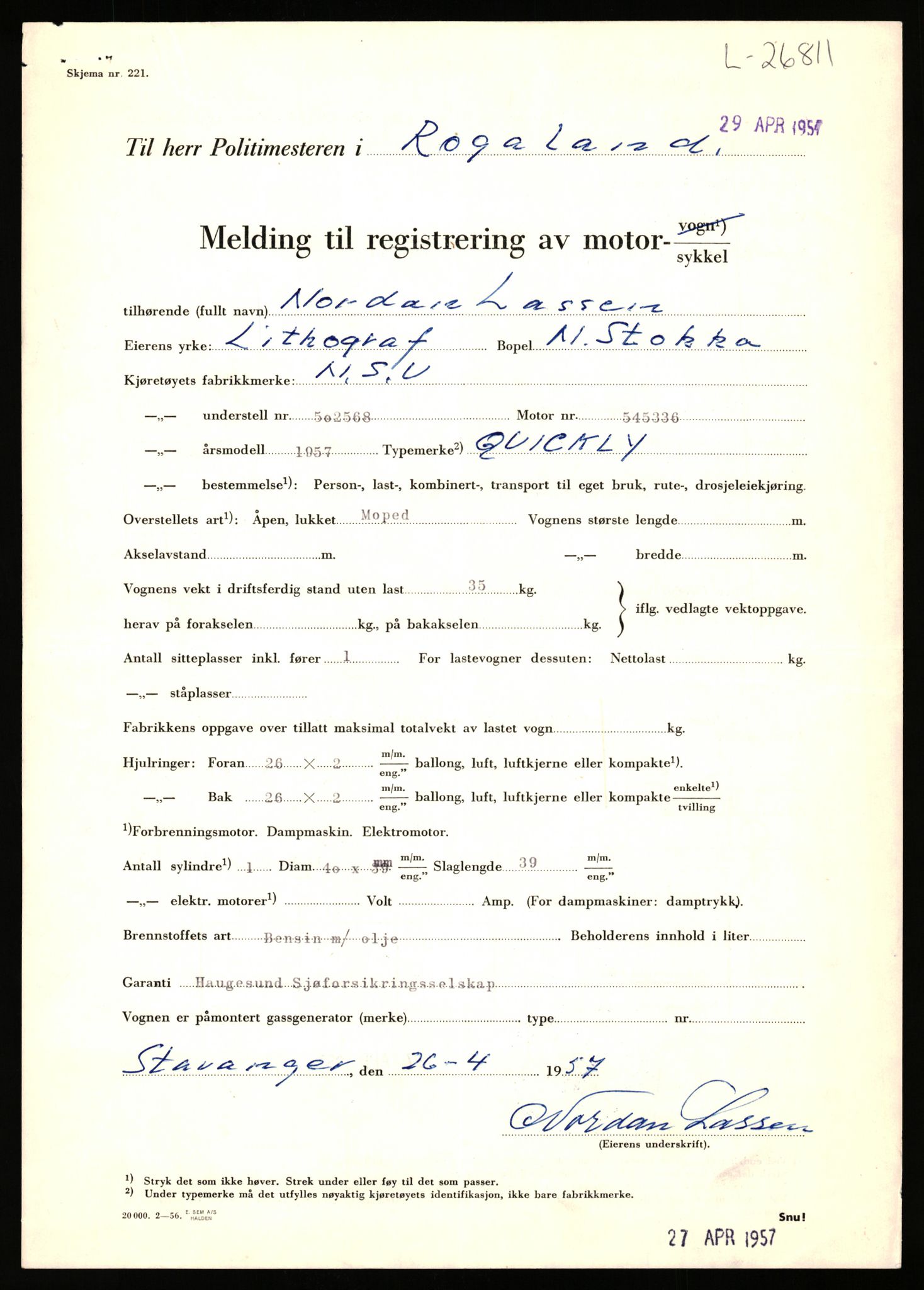 Stavanger trafikkstasjon, AV/SAST-A-101942/0/F/L0044: L-26300 - L-26999, 1930-1971, p. 1441