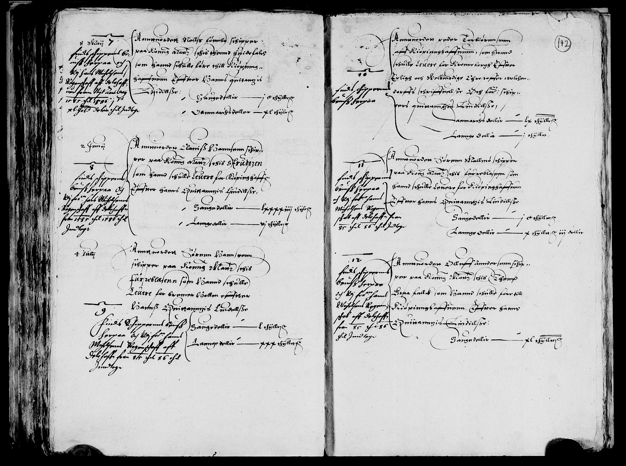 Rentekammeret inntil 1814, Reviderte regnskaper, Lensregnskaper, AV/RA-EA-5023/R/Rb/Rbp/L0001: Bratsberg len, 1585-1600