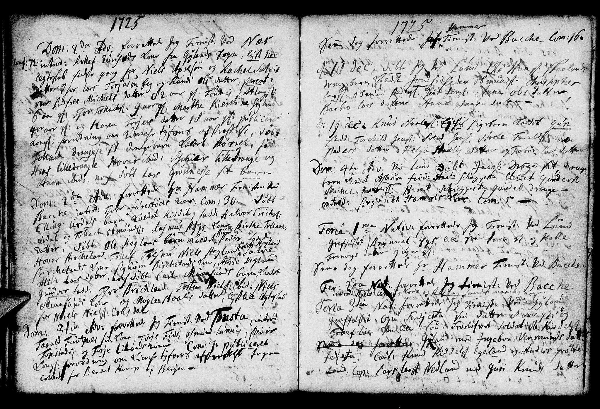 Lund sokneprestkontor, AV/SAST-A-101809/S06/L0001: Parish register (official) no. A 1, 1724-1737