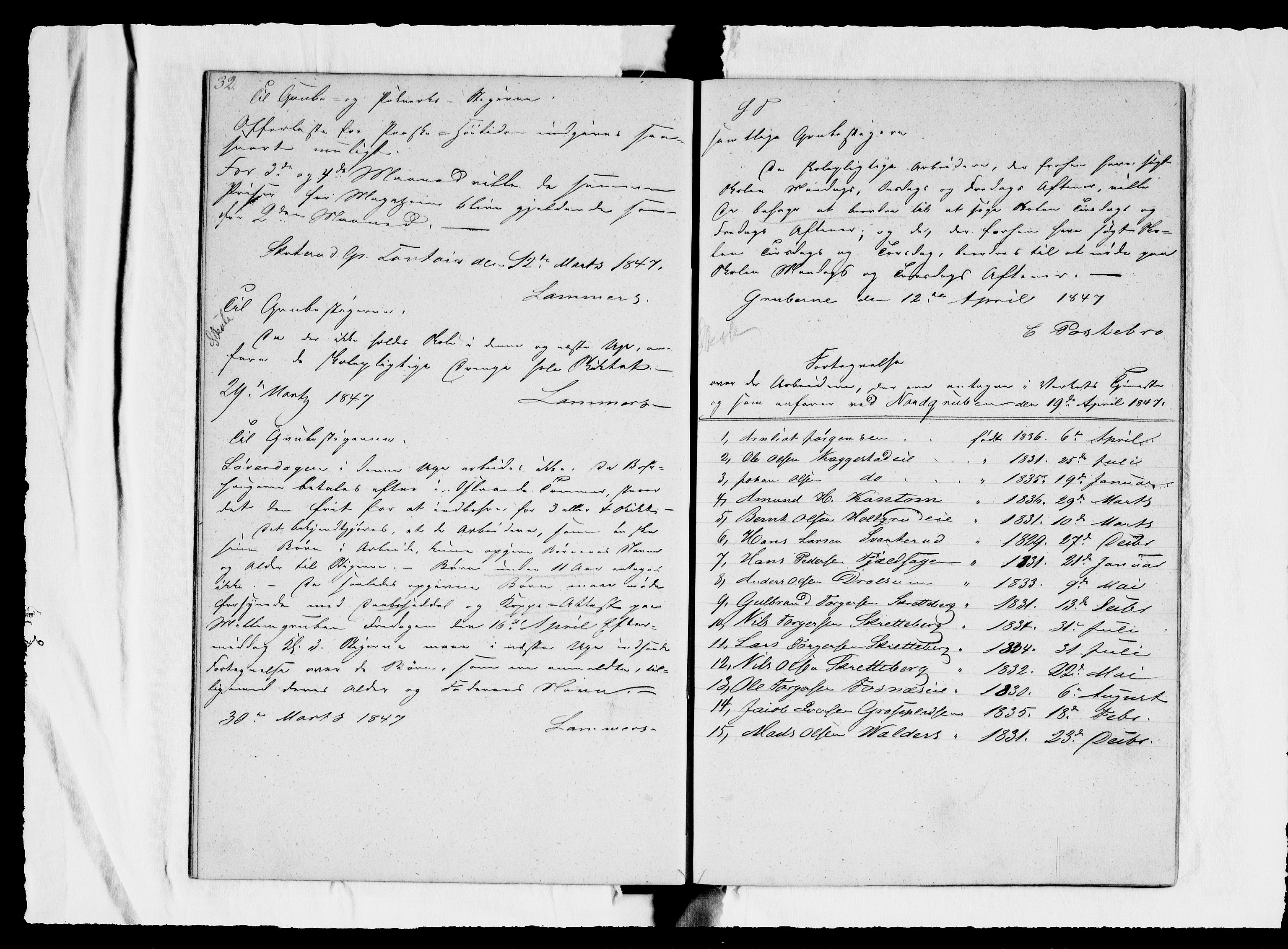 Modums Blaafarveværk, AV/RA-PA-0157/G/Ge/L0312/0001: -- / Journal for Nordgruberne, 1840-1844, p. 35