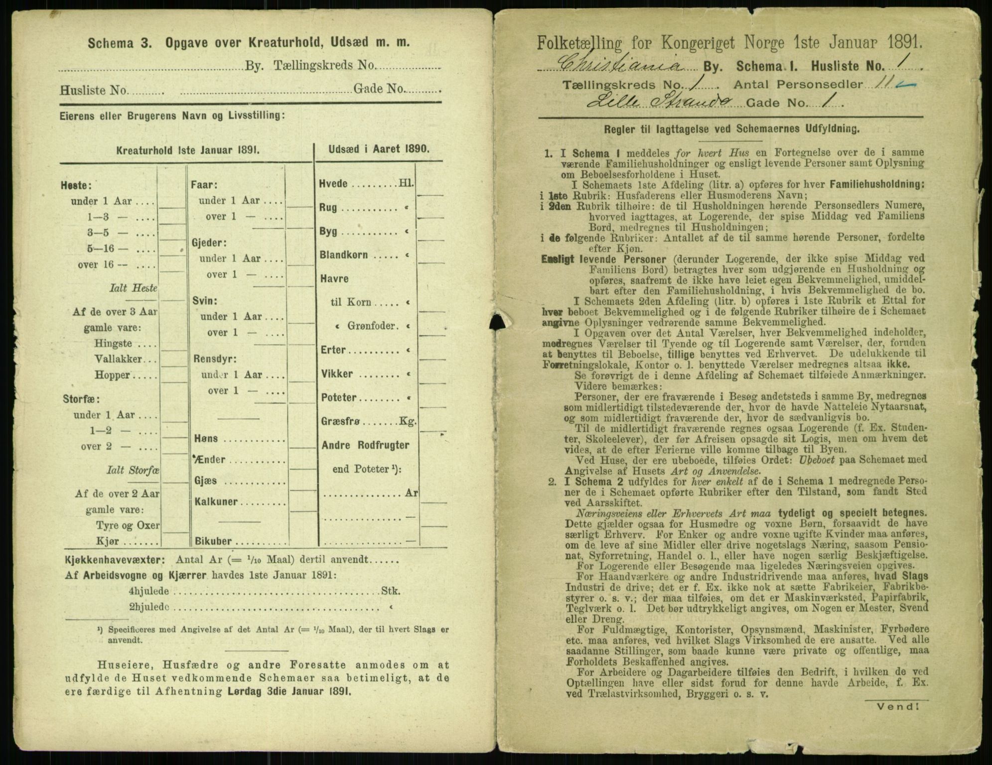 RA, 1891 census for 0301 Kristiania, 1891, p. 200