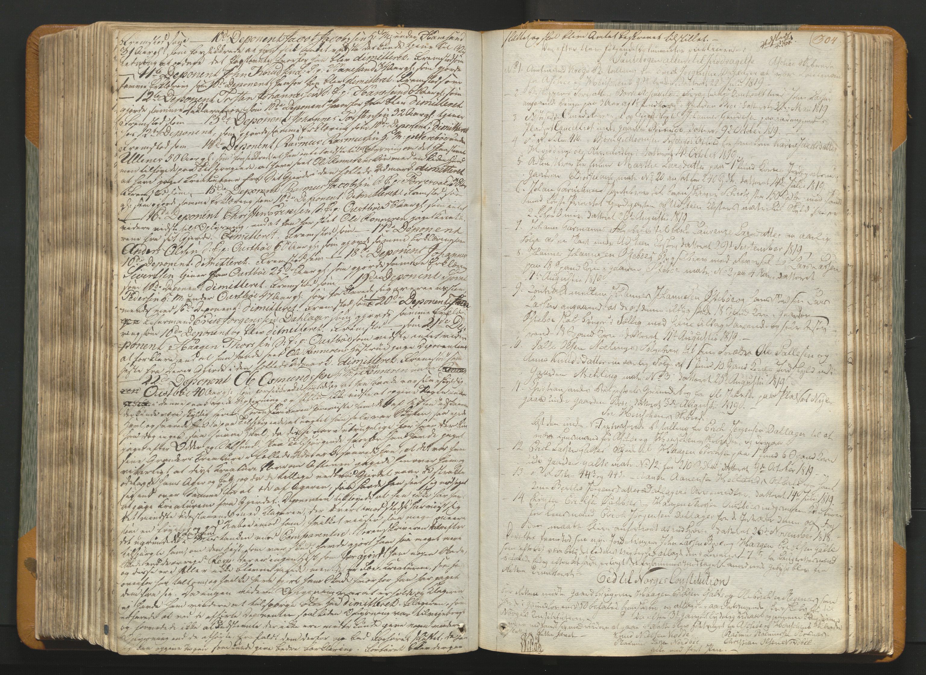 Karmsund sorenskriveri, AV/SAST-A-100311/01/I/IA/IAB/L0001: TINGBOK, 1810-1822, p. 303b-304a