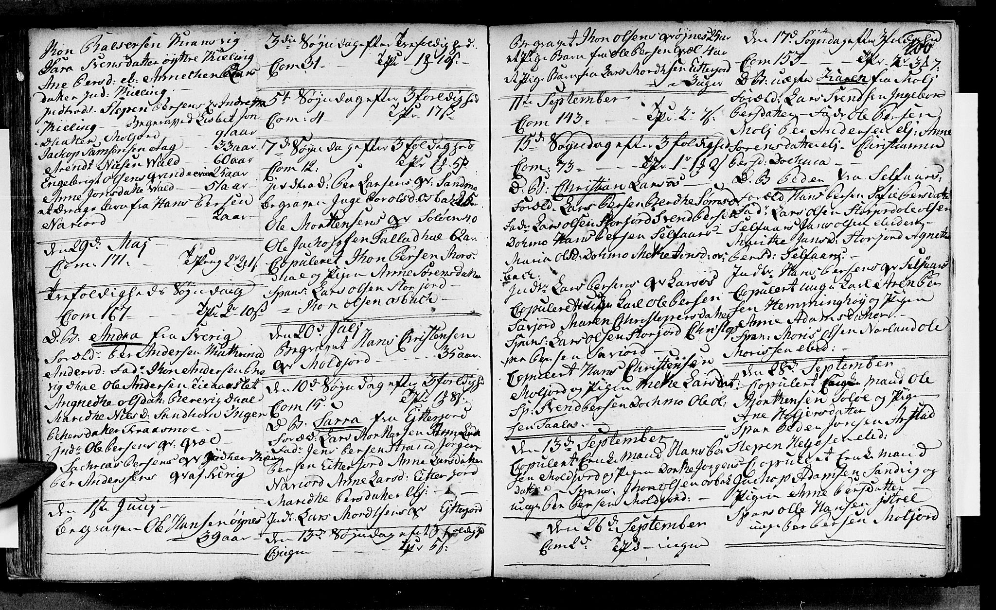 Ministerialprotokoller, klokkerbøker og fødselsregistre - Nordland, SAT/A-1459/846/L0643: Parish register (official) no. 846A01, 1748-1804, p. 100