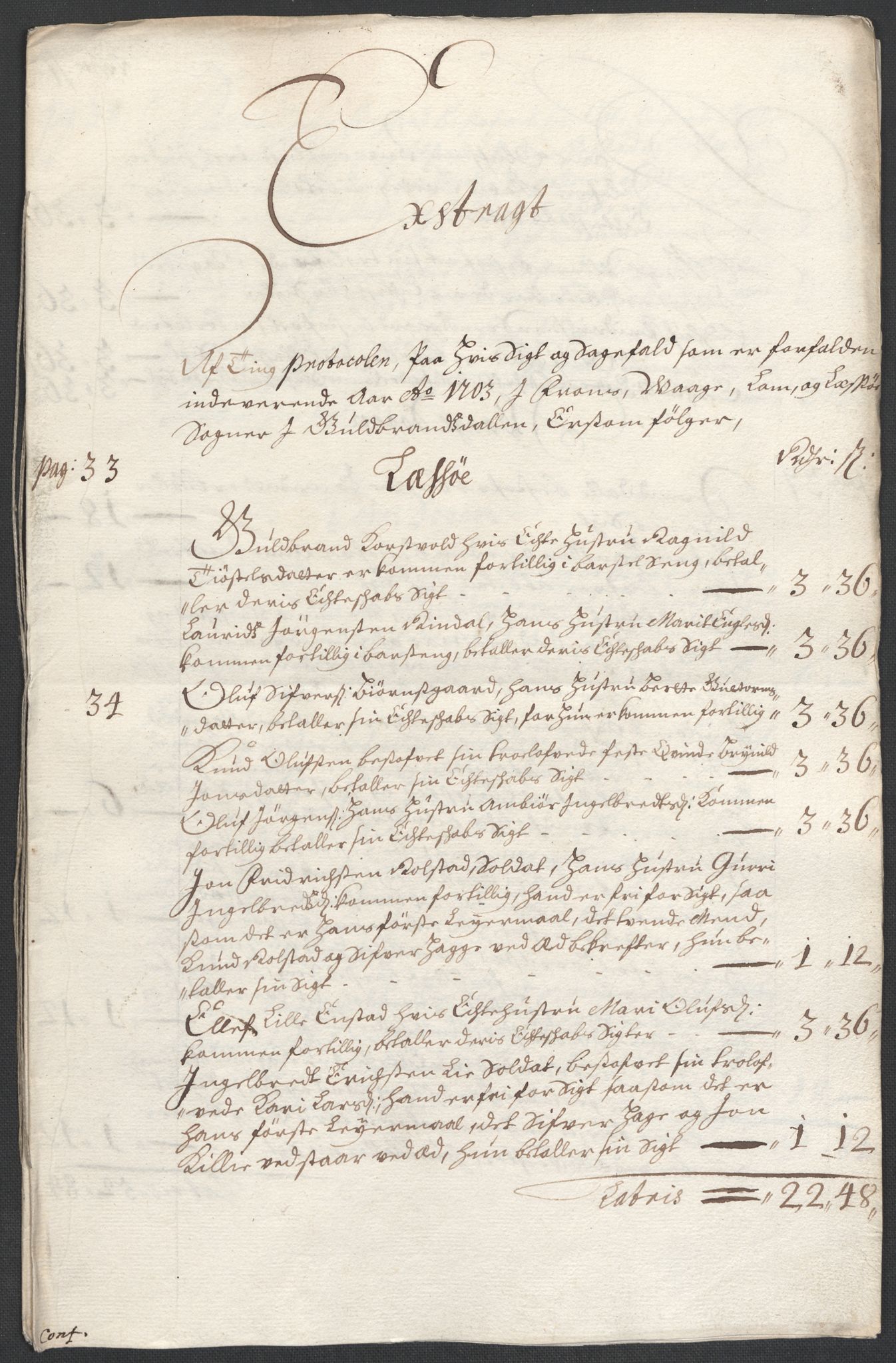 Rentekammeret inntil 1814, Reviderte regnskaper, Fogderegnskap, AV/RA-EA-4092/R17/L1176: Fogderegnskap Gudbrandsdal, 1703, p. 51