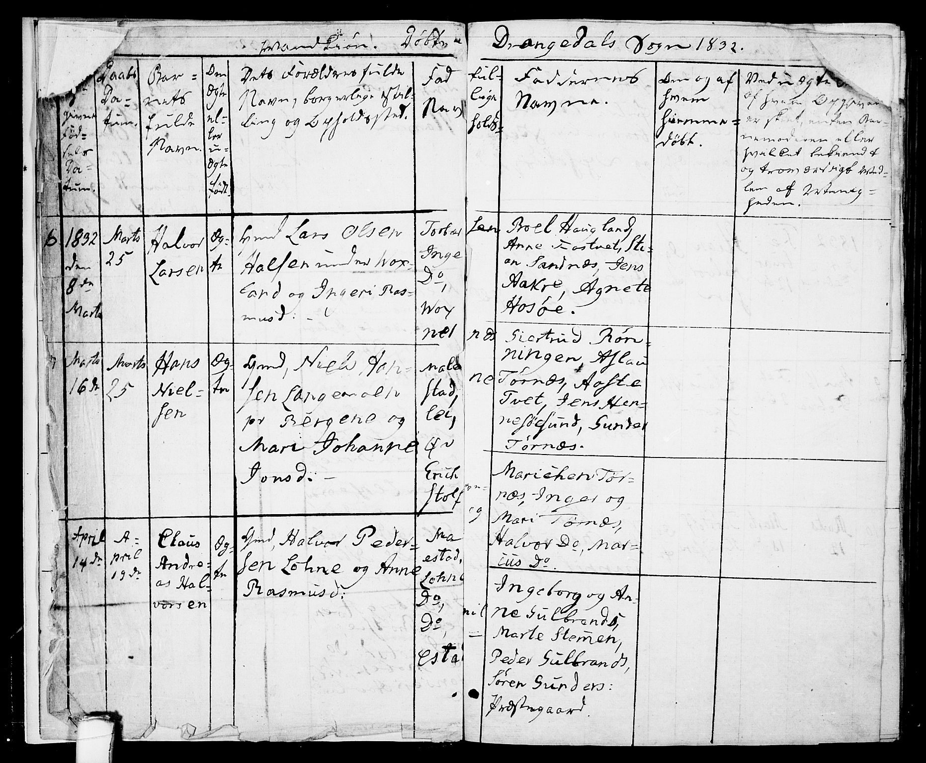 Drangedal kirkebøker, AV/SAKO-A-258/F/Fa/L0006: Parish register (official) no. 6, 1831-1837, p. 9