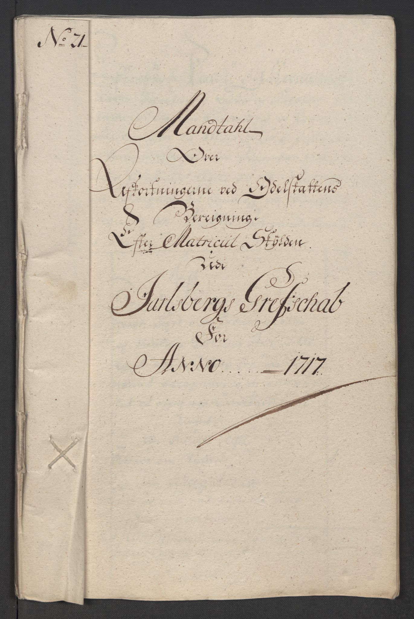 Rentekammeret inntil 1814, Reviderte regnskaper, Fogderegnskap, RA/EA-4092/R32/L1881: Fogderegnskap Jarlsberg grevskap, 1717, p. 282