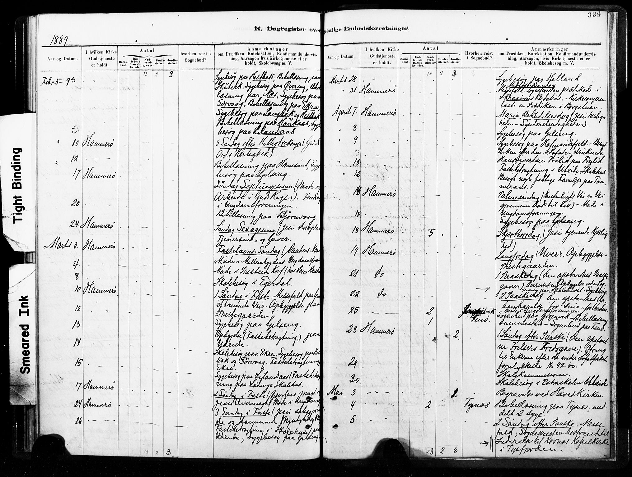 Ministerialprotokoller, klokkerbøker og fødselsregistre - Nordland, AV/SAT-A-1459/859/L0846: Parish register (official) no. 859A06, 1878-1889, p. 339