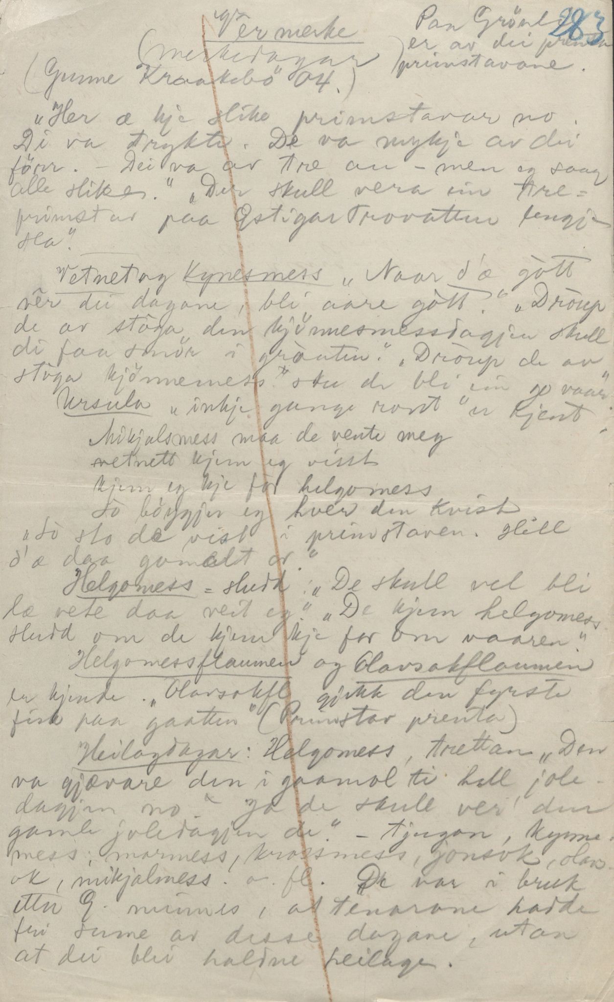 Rikard Berge, TEMU/TGM-A-1003/F/L0004/0044: 101-159 / 147 Visa om Storegut 4 vers. Også diverse kjelder. , 1906-1908, p. 283