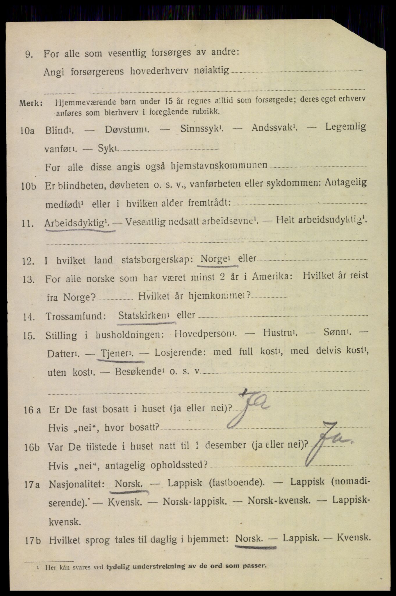 SAT, 1920 census for Bodin, 1920, p. 7569