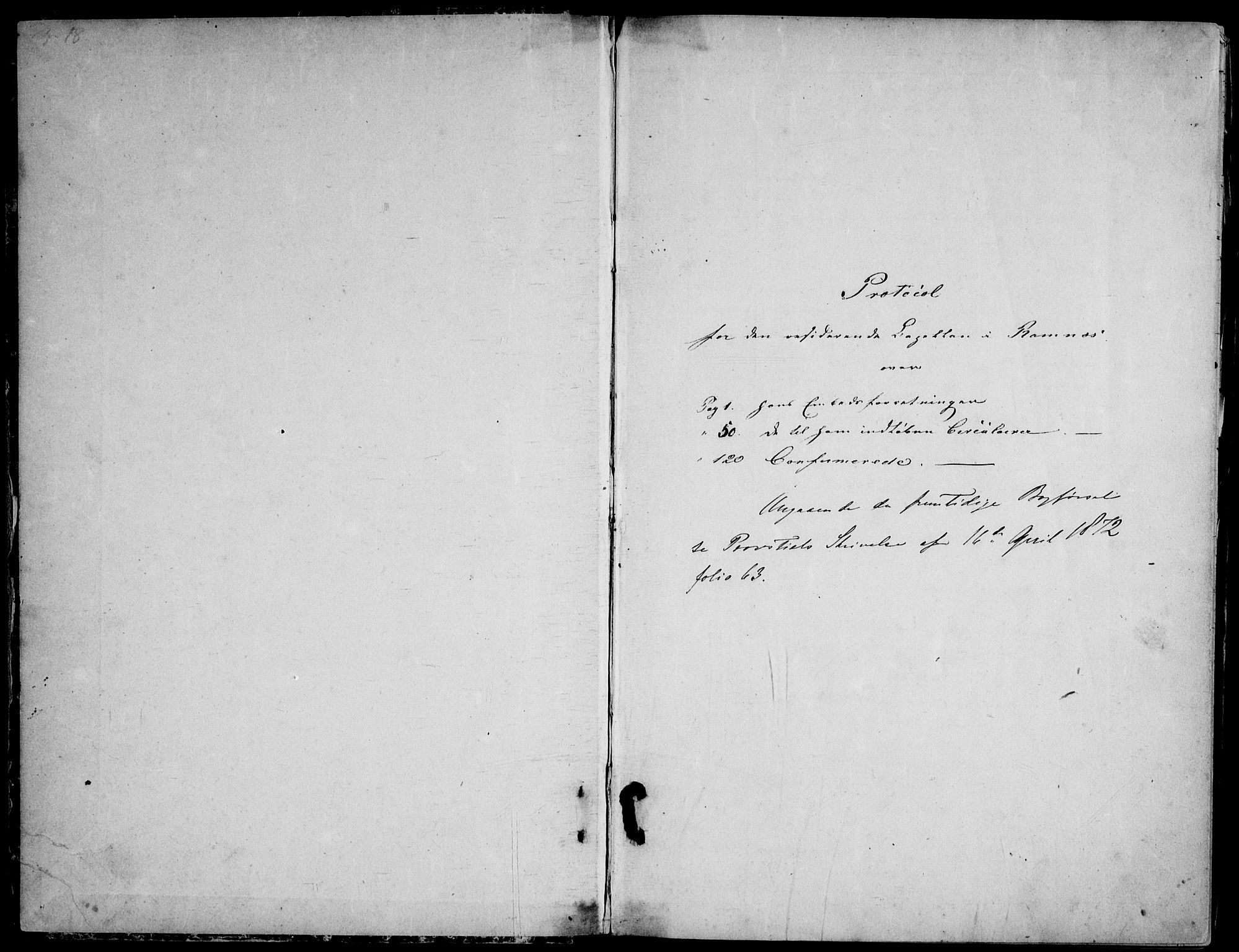Ramnes kirkebøker, SAKO/A-314/F/Fd/L0001: Curate's parish register no. IV 1, 1851-1905