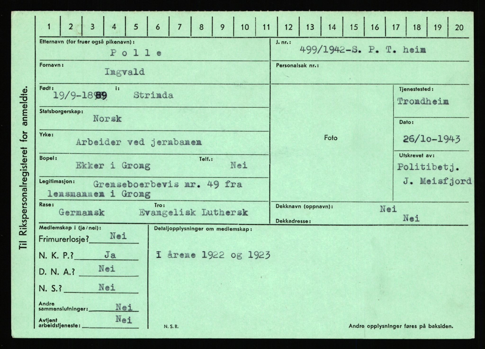 Statspolitiet - Hovedkontoret / Osloavdelingen, AV/RA-S-1329/C/Ca/L0012: Oanæs - Quistgaard	, 1943-1945, p. 4702