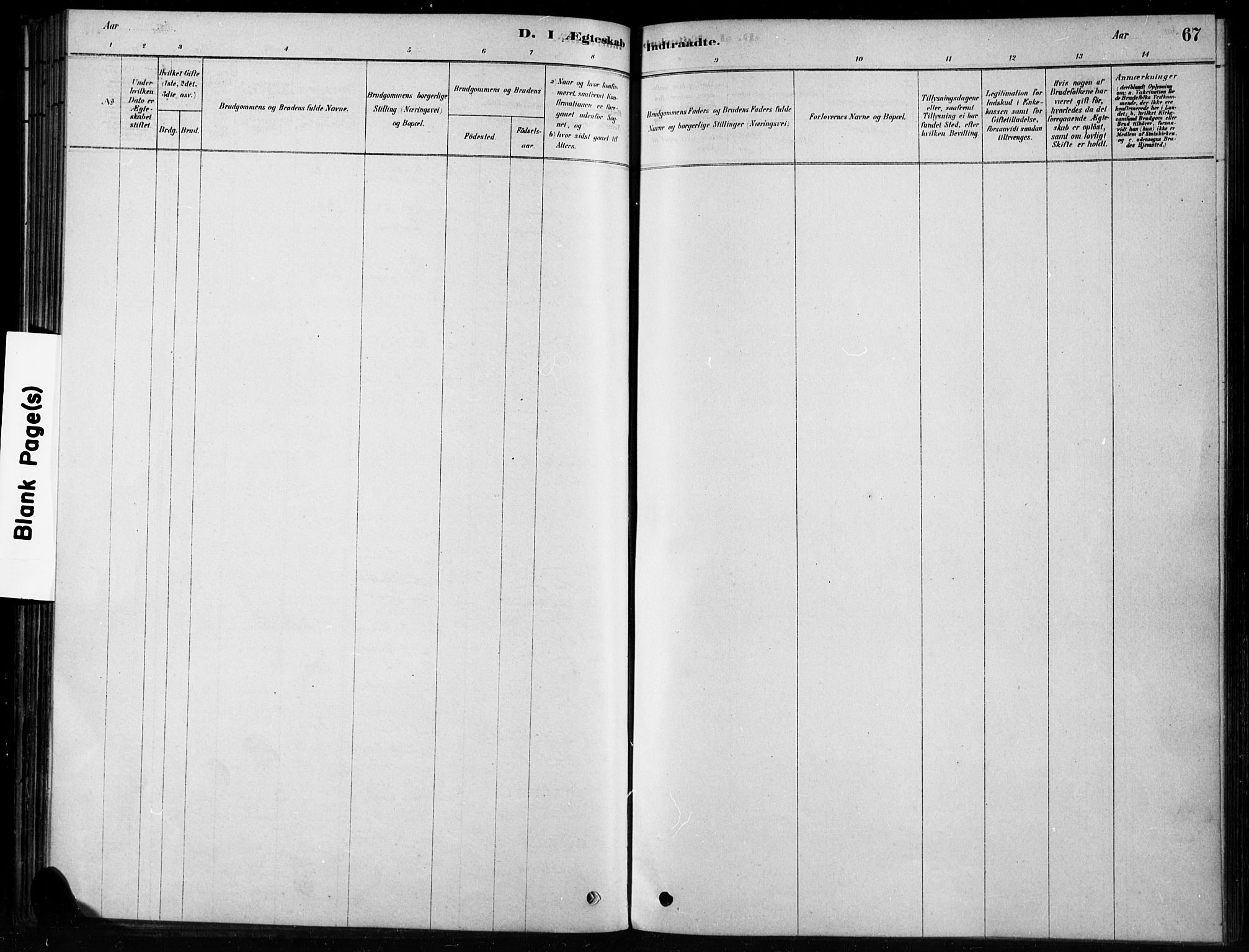 Hobøl prestekontor Kirkebøker, AV/SAO-A-2002/F/Fb/L0001: Parish register (official) no. II 1, 1878-1904, p. 67