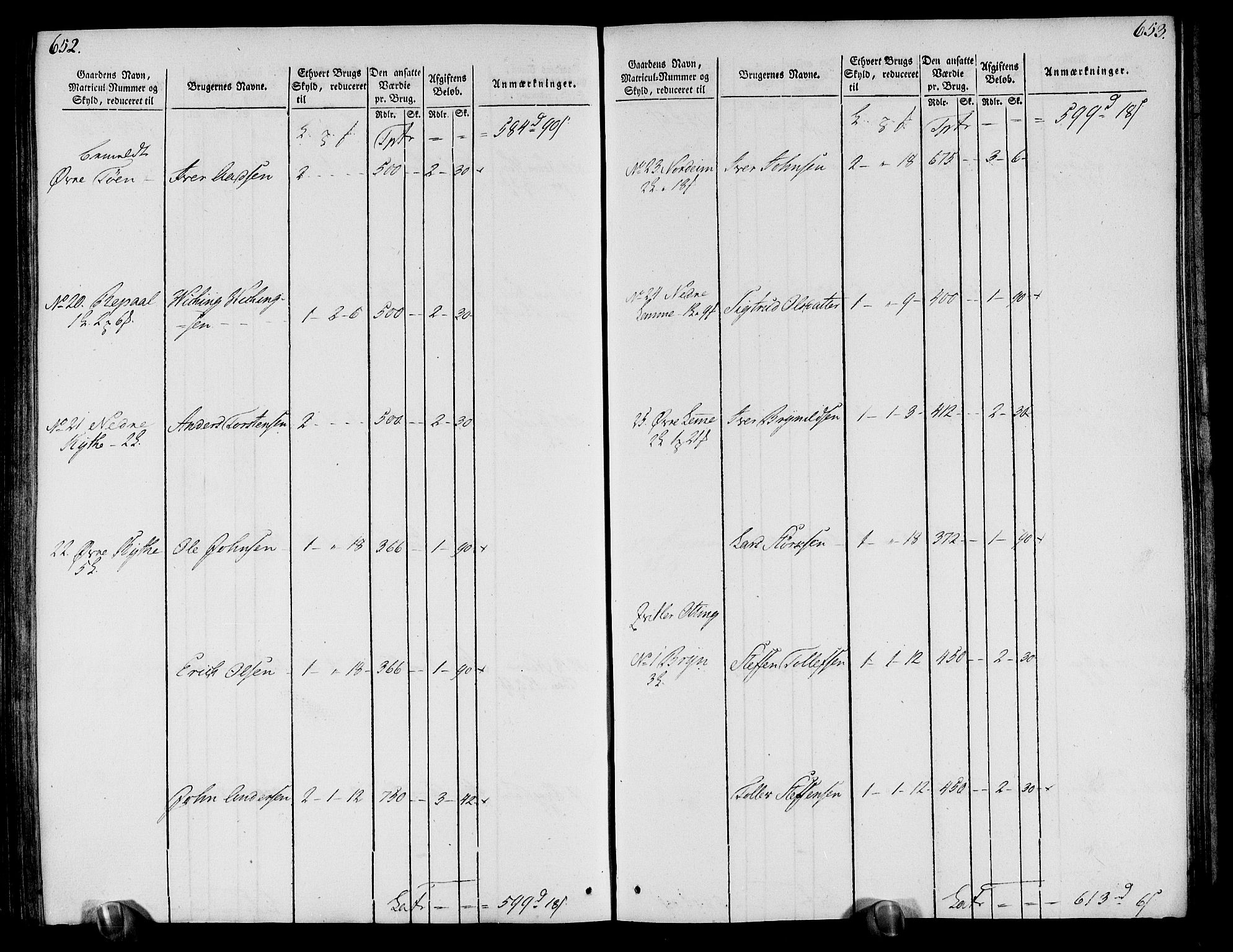 Rentekammeret inntil 1814, Realistisk ordnet avdeling, AV/RA-EA-4070/N/Ne/Nea/L0113: Nordhordland og Voss fogderi. Oppebørselsregister, 1803-1804, p. 334