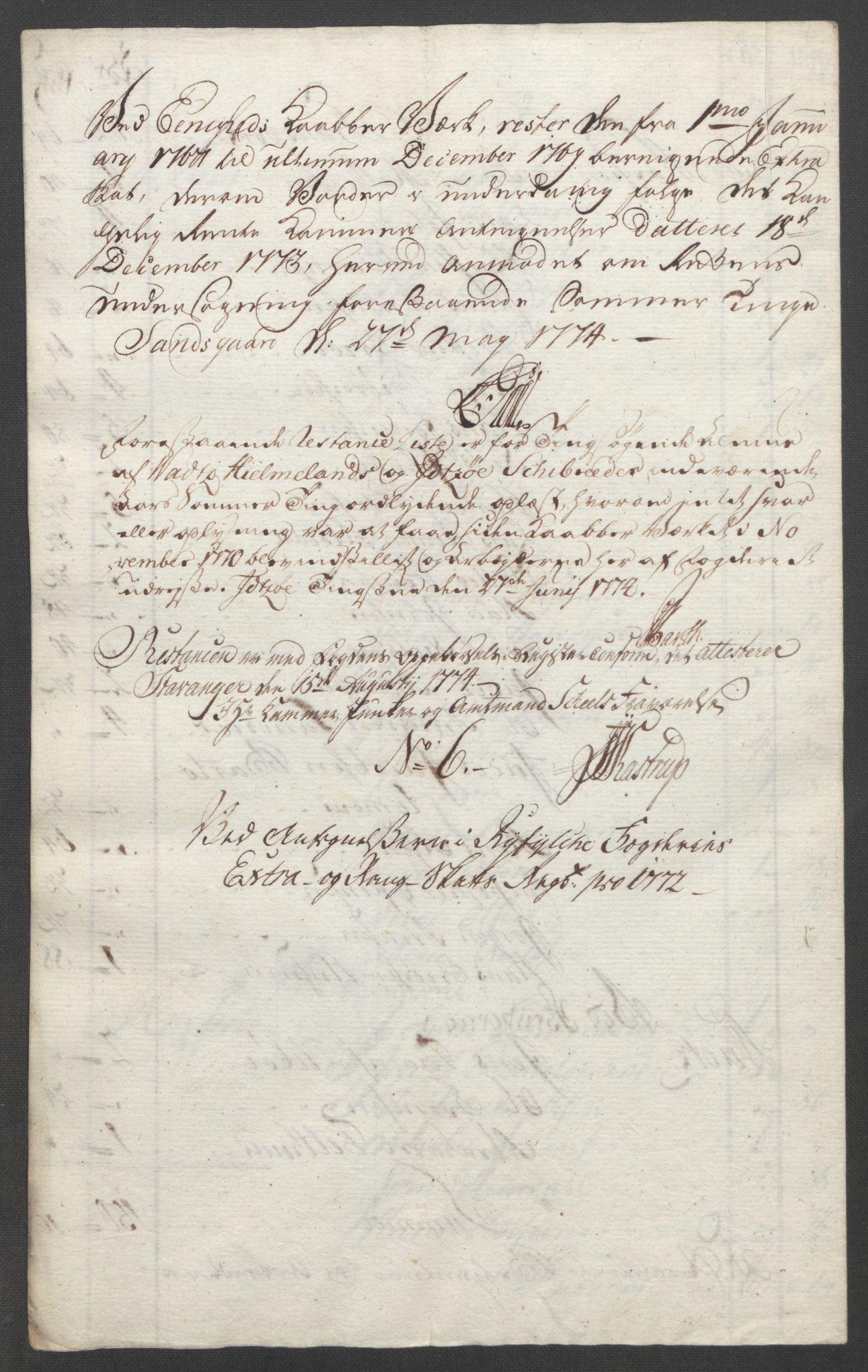 Rentekammeret inntil 1814, Reviderte regnskaper, Fogderegnskap, RA/EA-4092/R47/L2972: Ekstraskatten Ryfylke, 1762-1780, p. 431