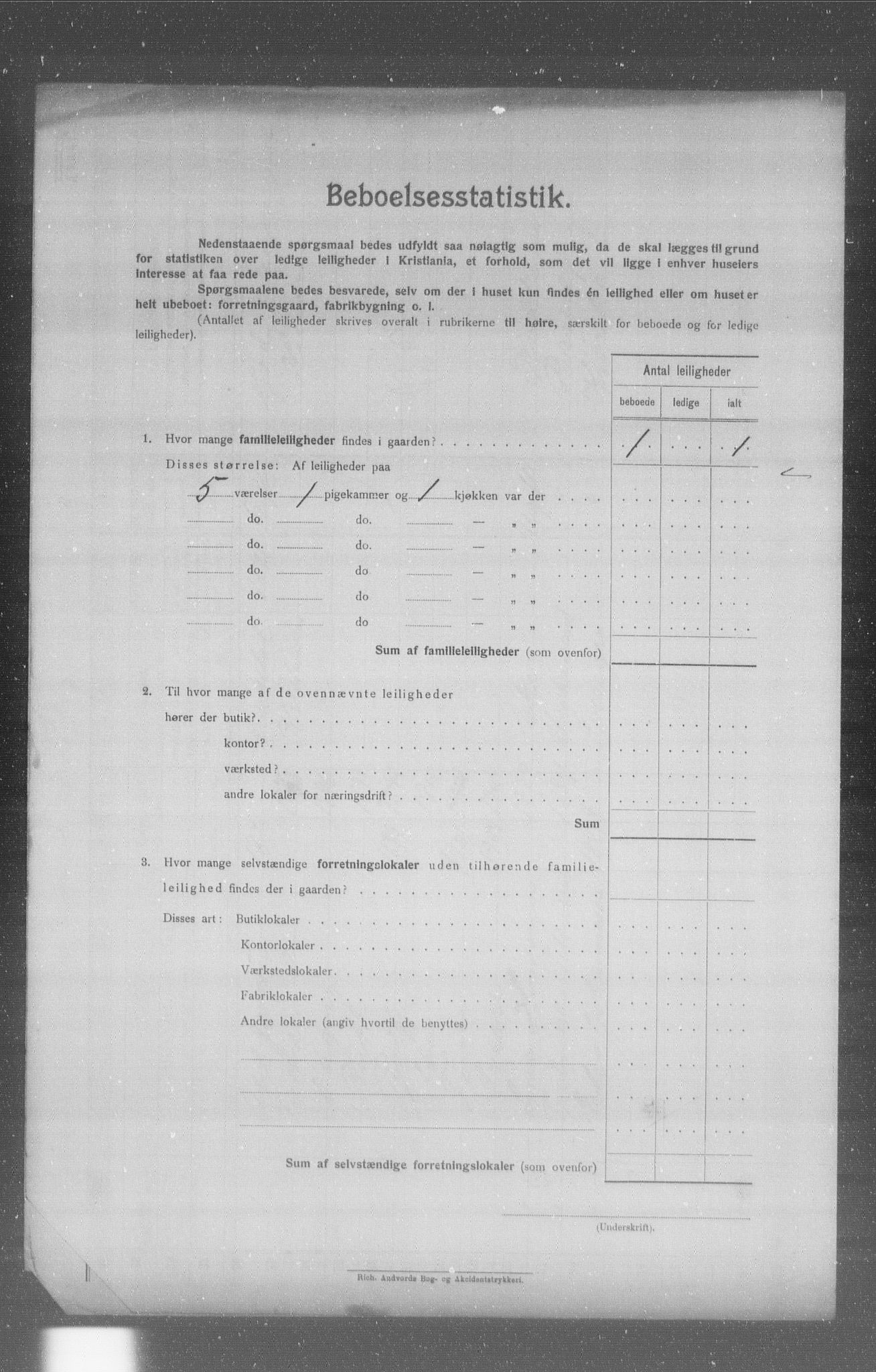 OBA, Municipal Census 1904 for Kristiania, 1904, p. 5920