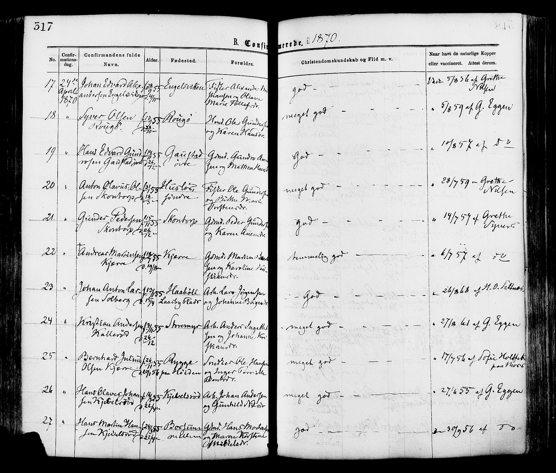 Onsøy prestekontor Kirkebøker, AV/SAO-A-10914/F/Fa/L0004: Parish register (official) no. I 4, 1861-1877, p. 317