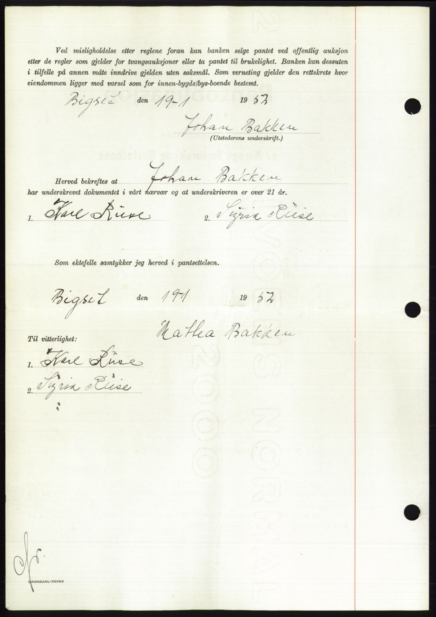 Søre Sunnmøre sorenskriveri, AV/SAT-A-4122/1/2/2C/L0121: Mortgage book no. 9B, 1951-1952, Diary no: : 133/1952