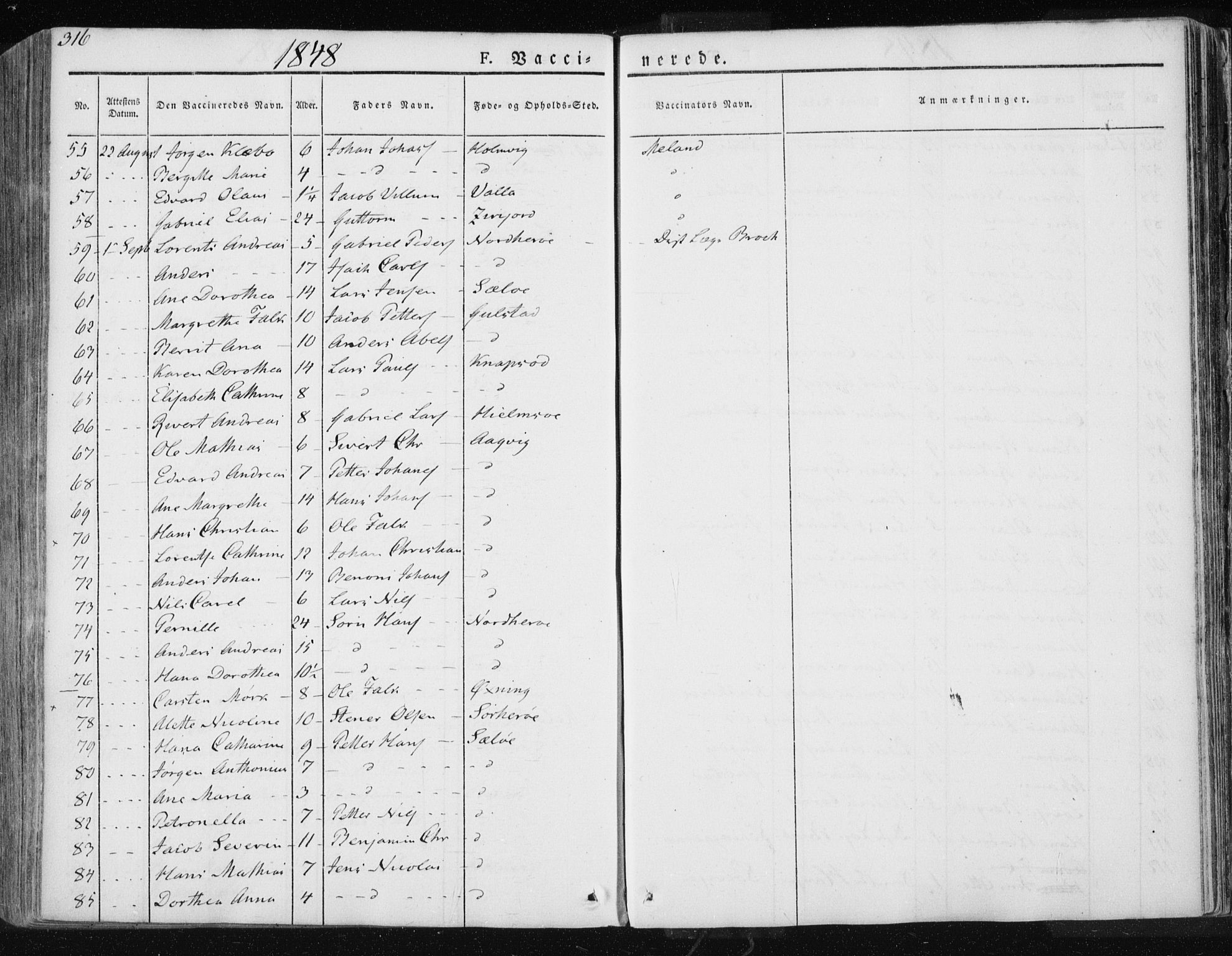 Ministerialprotokoller, klokkerbøker og fødselsregistre - Nordland, AV/SAT-A-1459/830/L0447: Parish register (official) no. 830A11, 1831-1854, p. 316