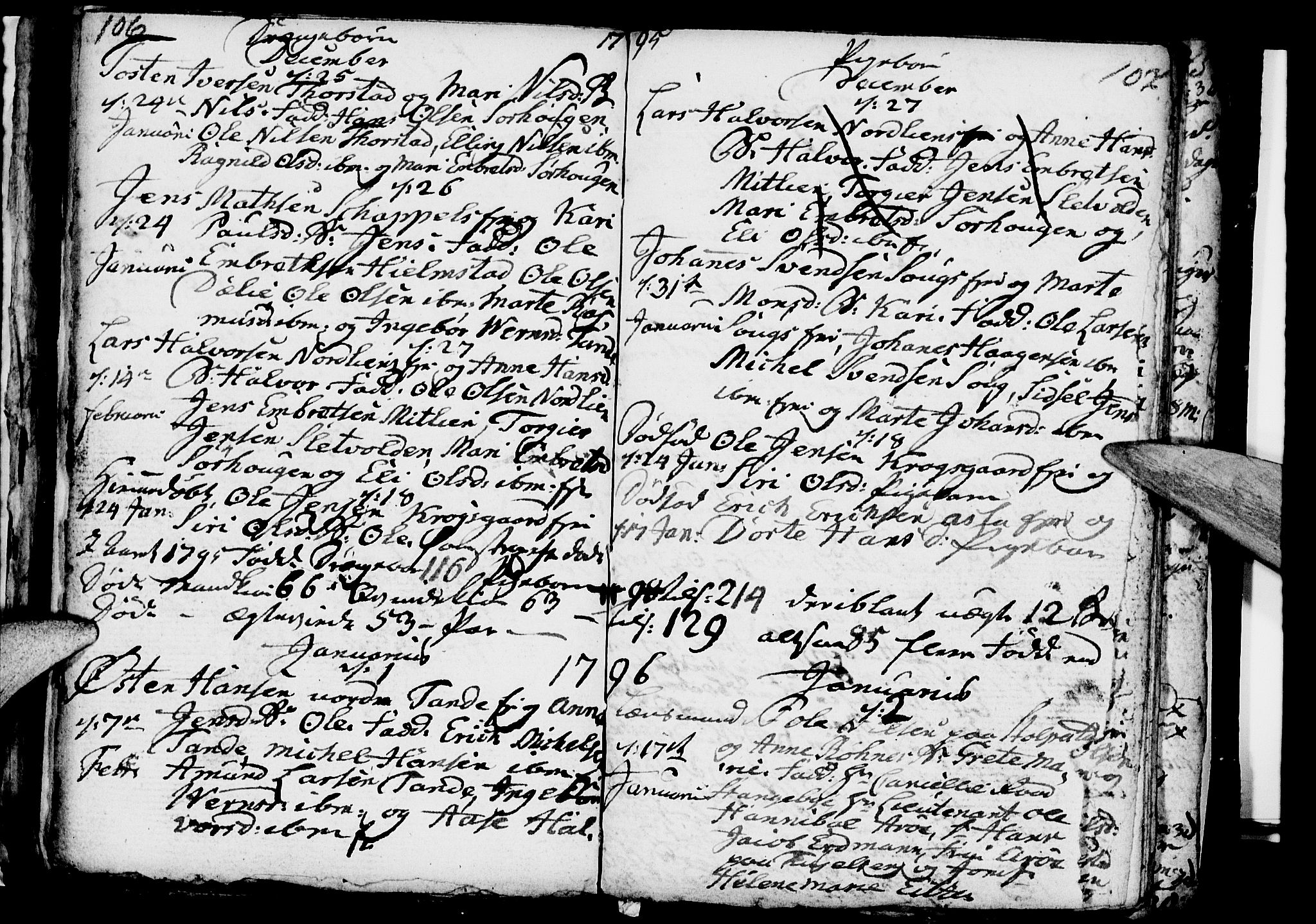 Ringsaker prestekontor, SAH/PREST-014/I/Ia/L0005/0006: Parish register draft no. 1F, 1793-1796, p. 106-107