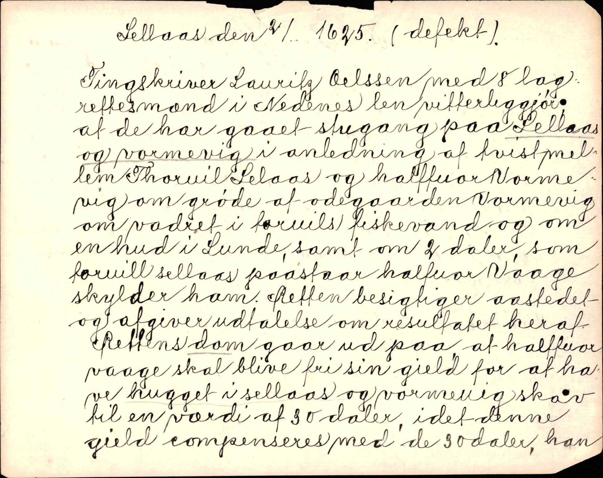 Riksarkivets diplomsamling, AV/RA-EA-5965/F35/F35d/L0003: Innlånte diplomer, seddelregister, 1621-1642, p. 127