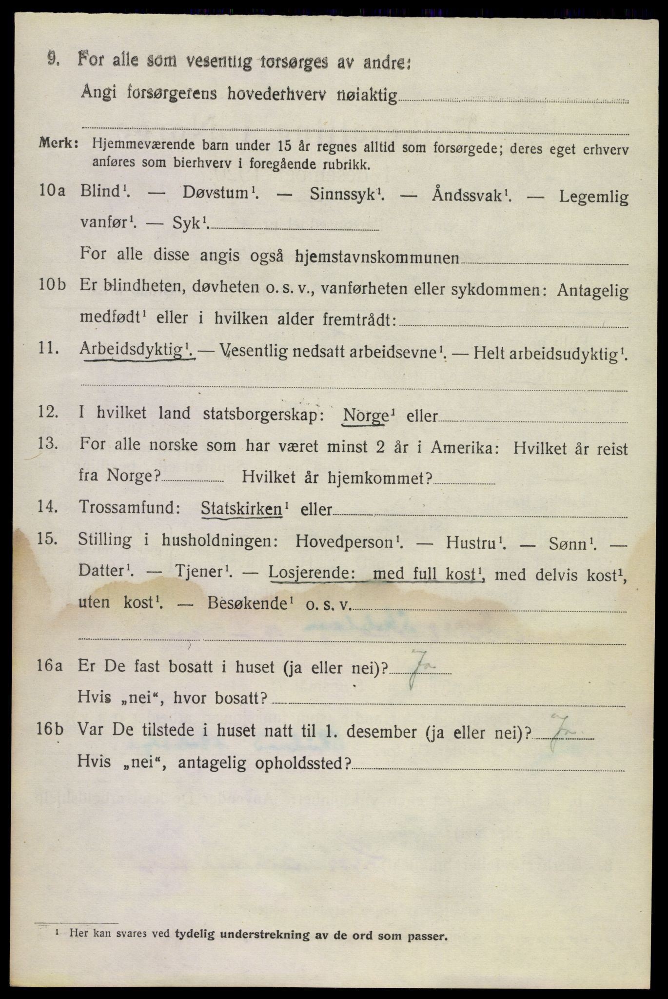 SAKO, 1920 census for Sauherad, 1920, p. 5082