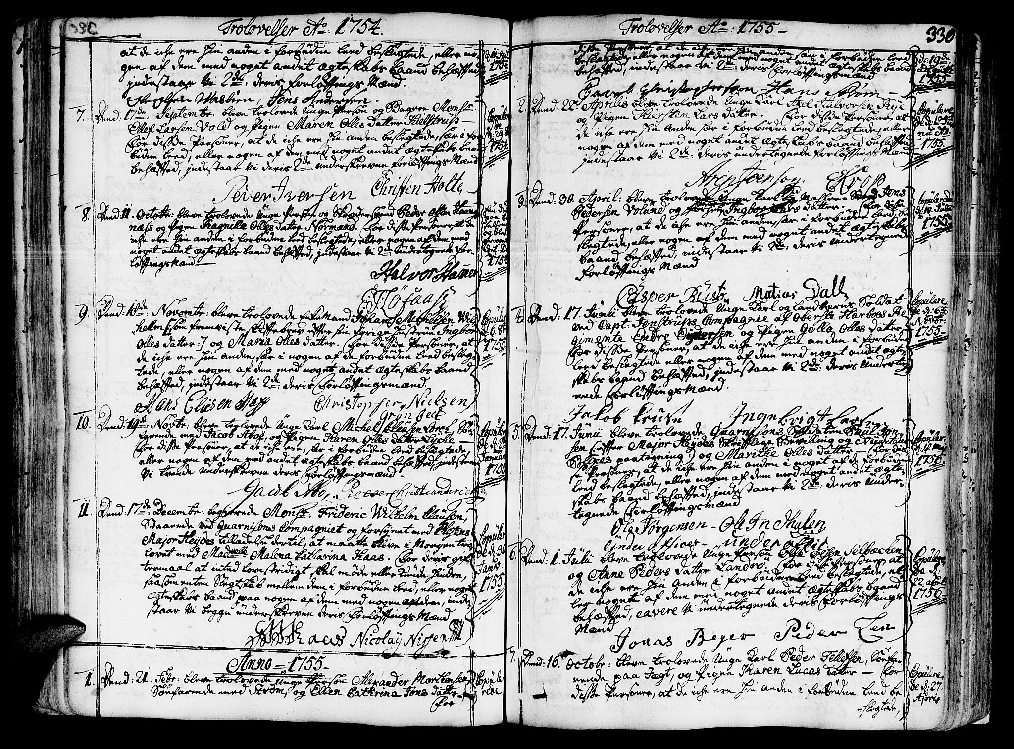 Ministerialprotokoller, klokkerbøker og fødselsregistre - Sør-Trøndelag, AV/SAT-A-1456/602/L0103: Parish register (official) no. 602A01, 1732-1774, p. 330